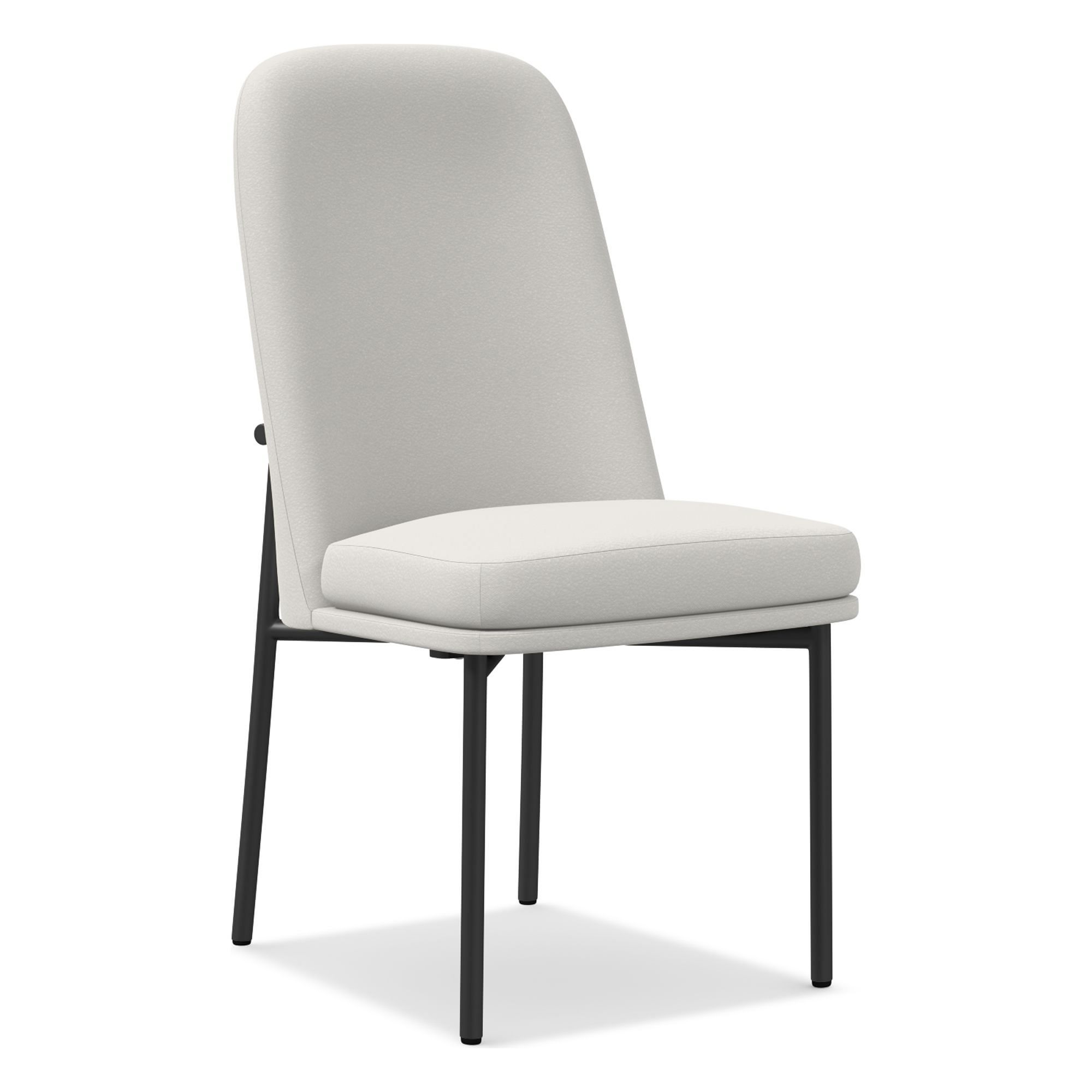 Jack Metal Frame High Back Leather Dining Chair | West Elm