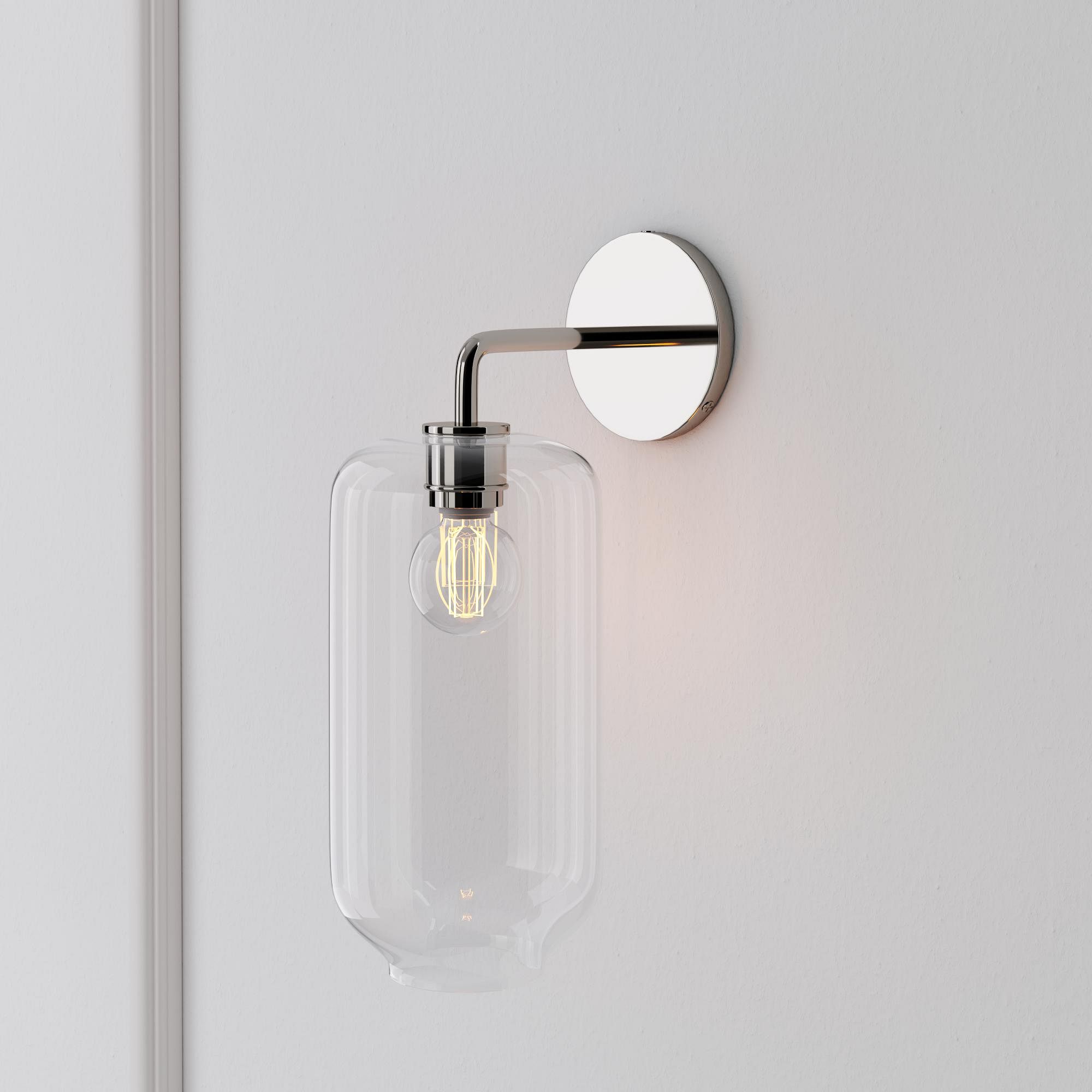 Sculptural Glass Pebble Wall Sconce - Medium | West Elm