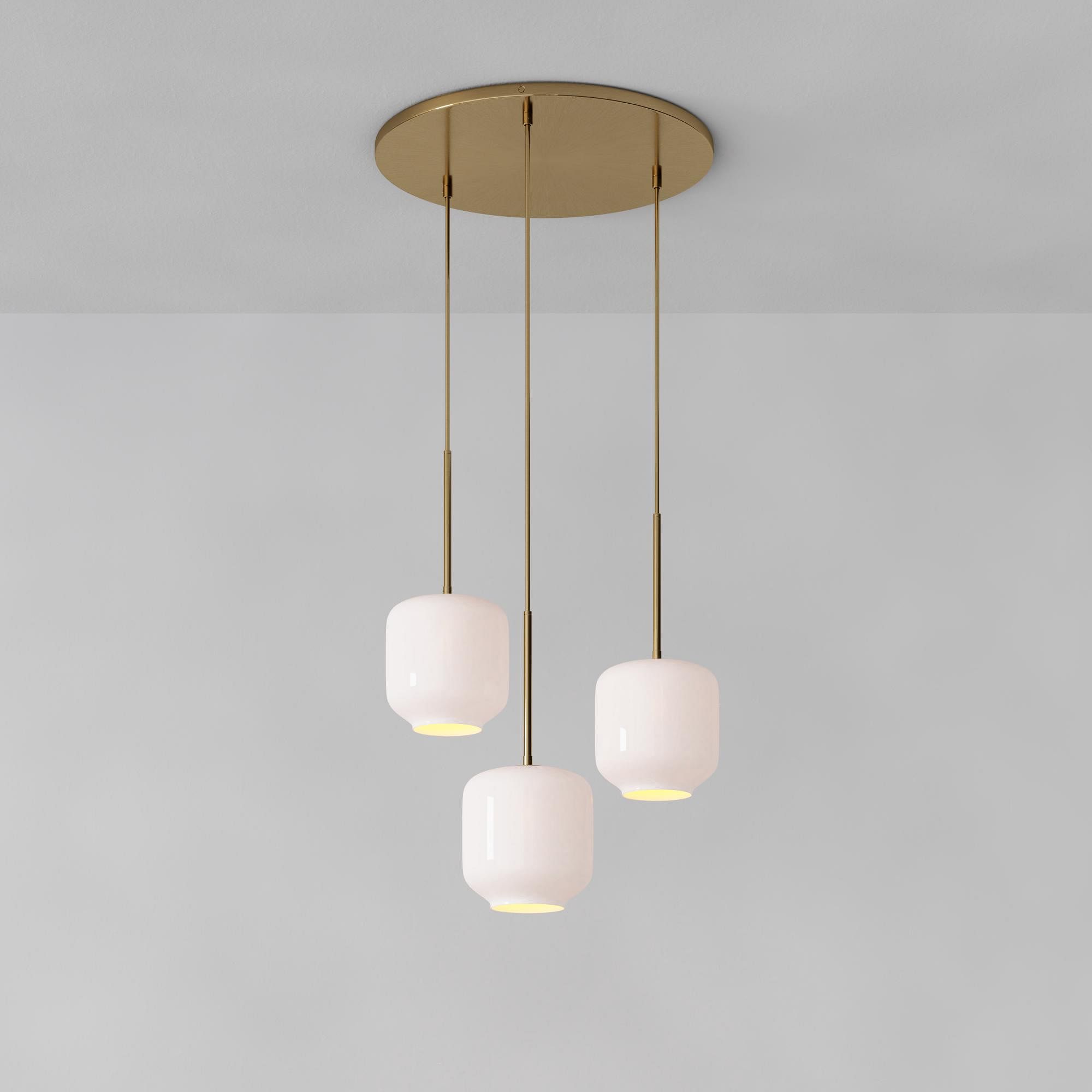 Sculptural 3-Light Pebble Chandelier | West Elm