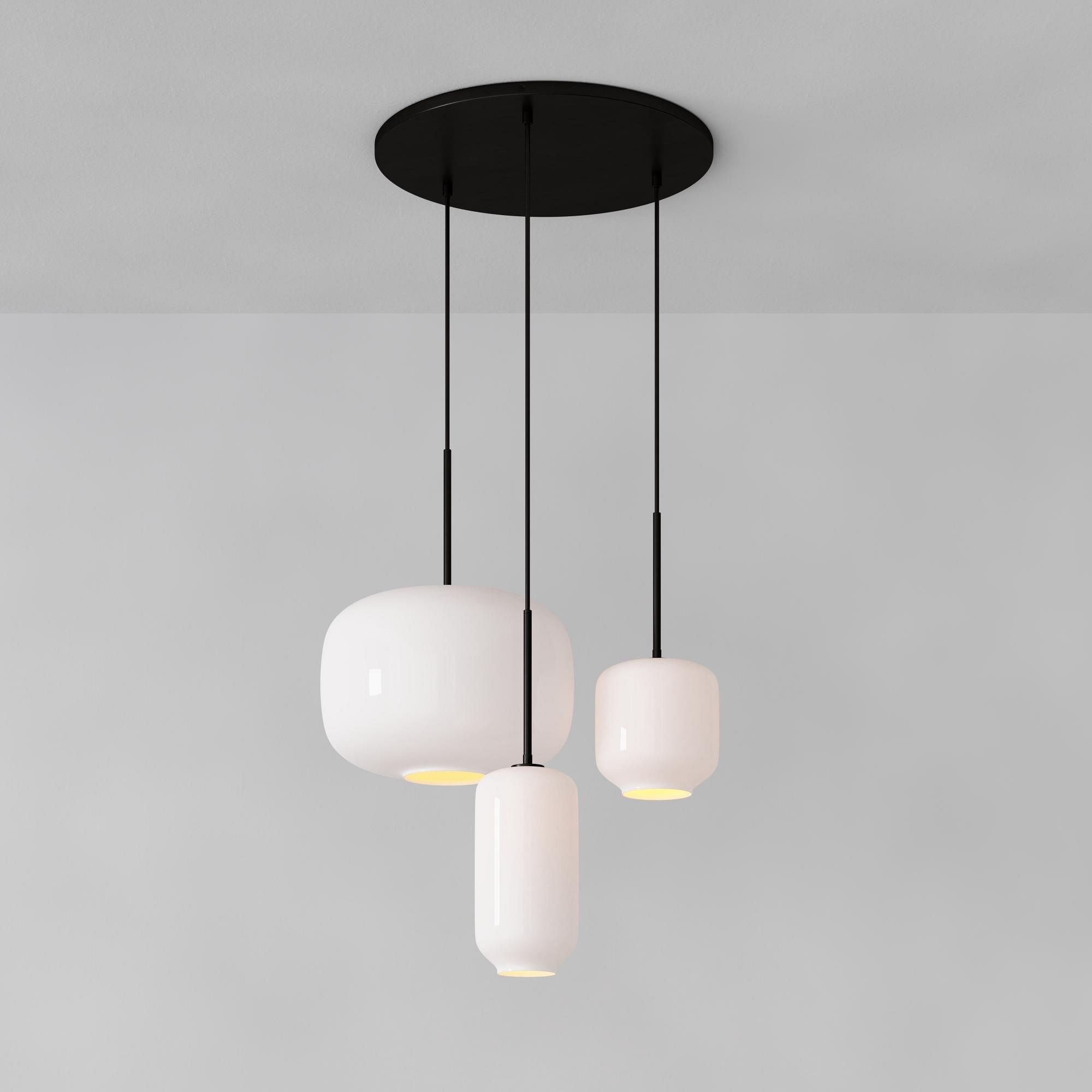 Sculptural 3-Light Pebble Chandelier | West Elm