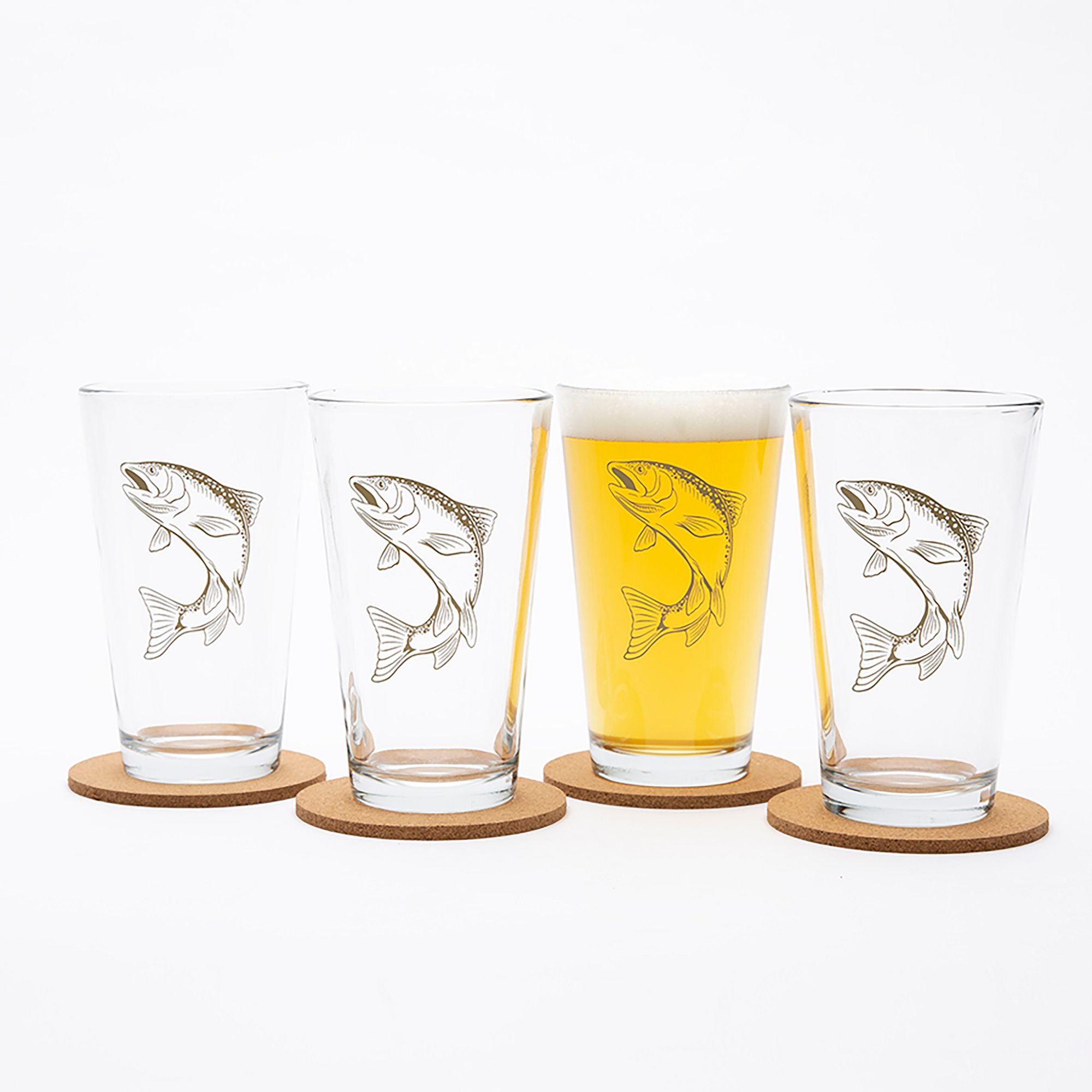 Bee Pint Glass Black