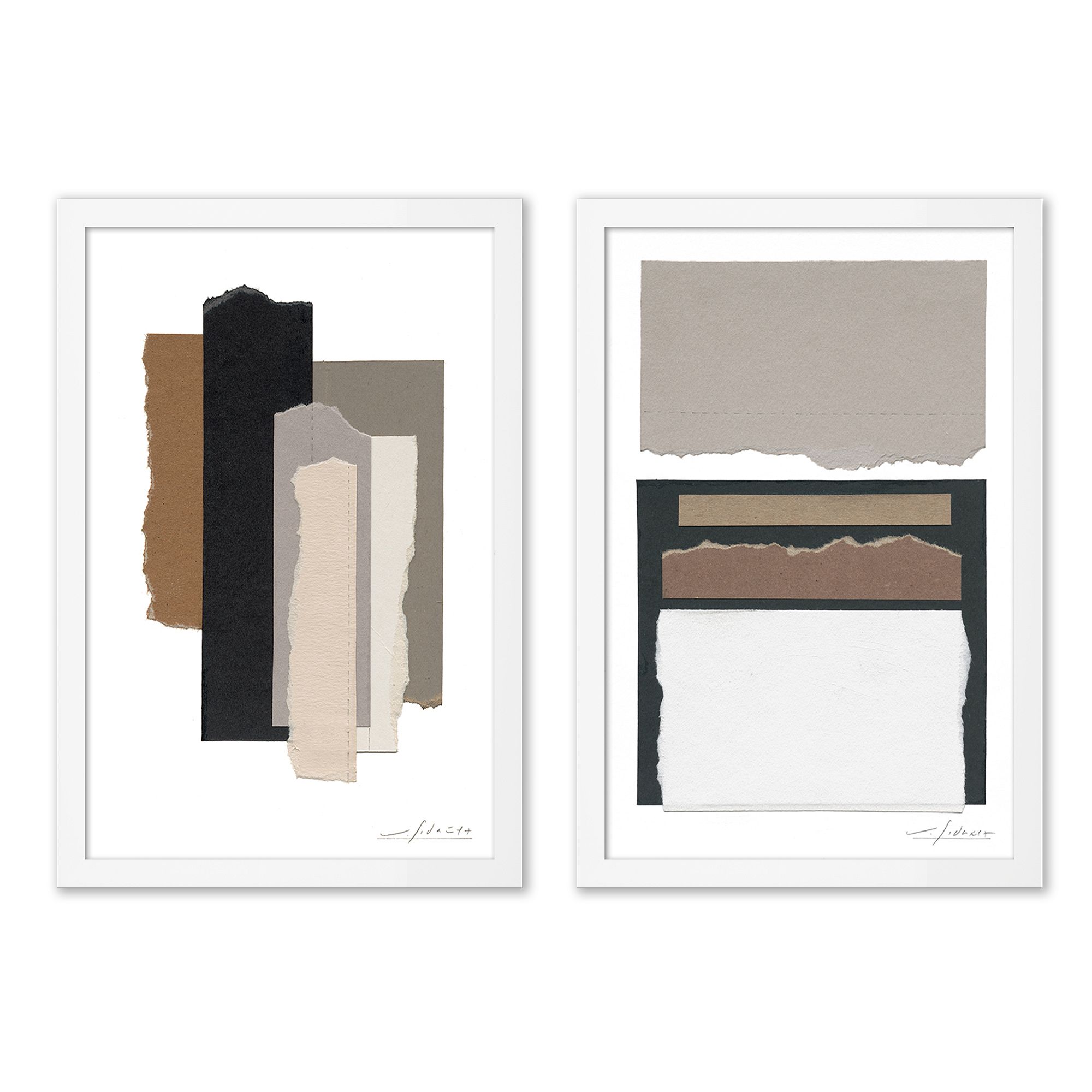 Poetic Diptych Framed Wall Art by Valeria Sidanez | West Elm