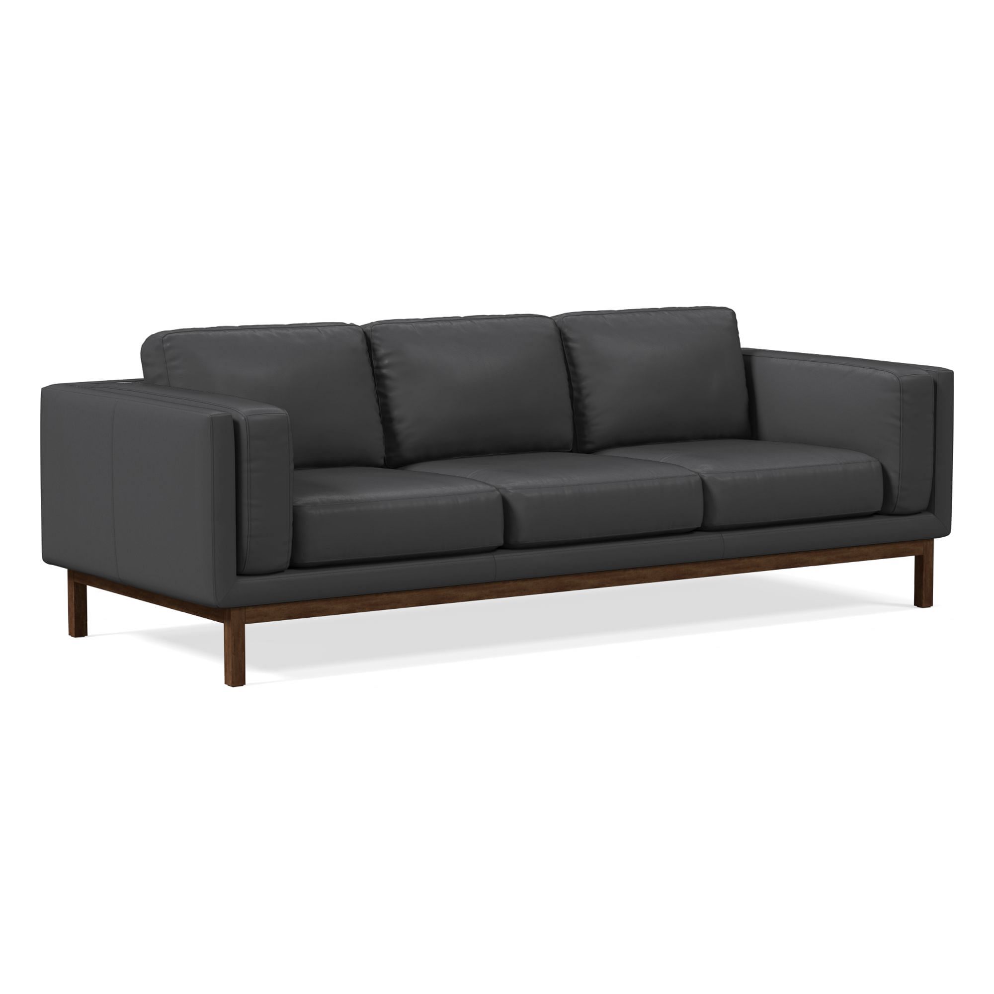 Dekalb Leather Sofa (68"–96") | West Elm