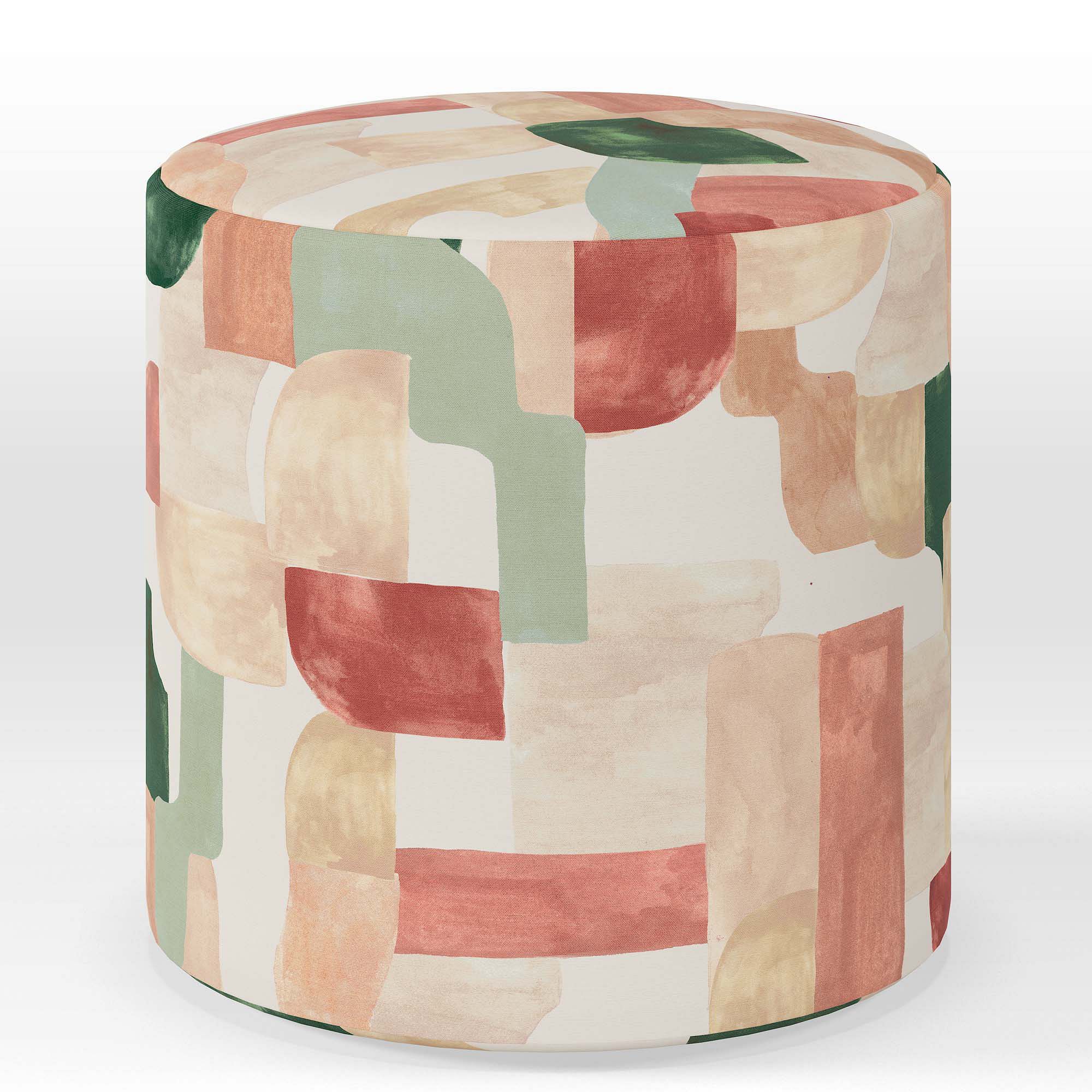 Tambor Round Ottoman | West Elm