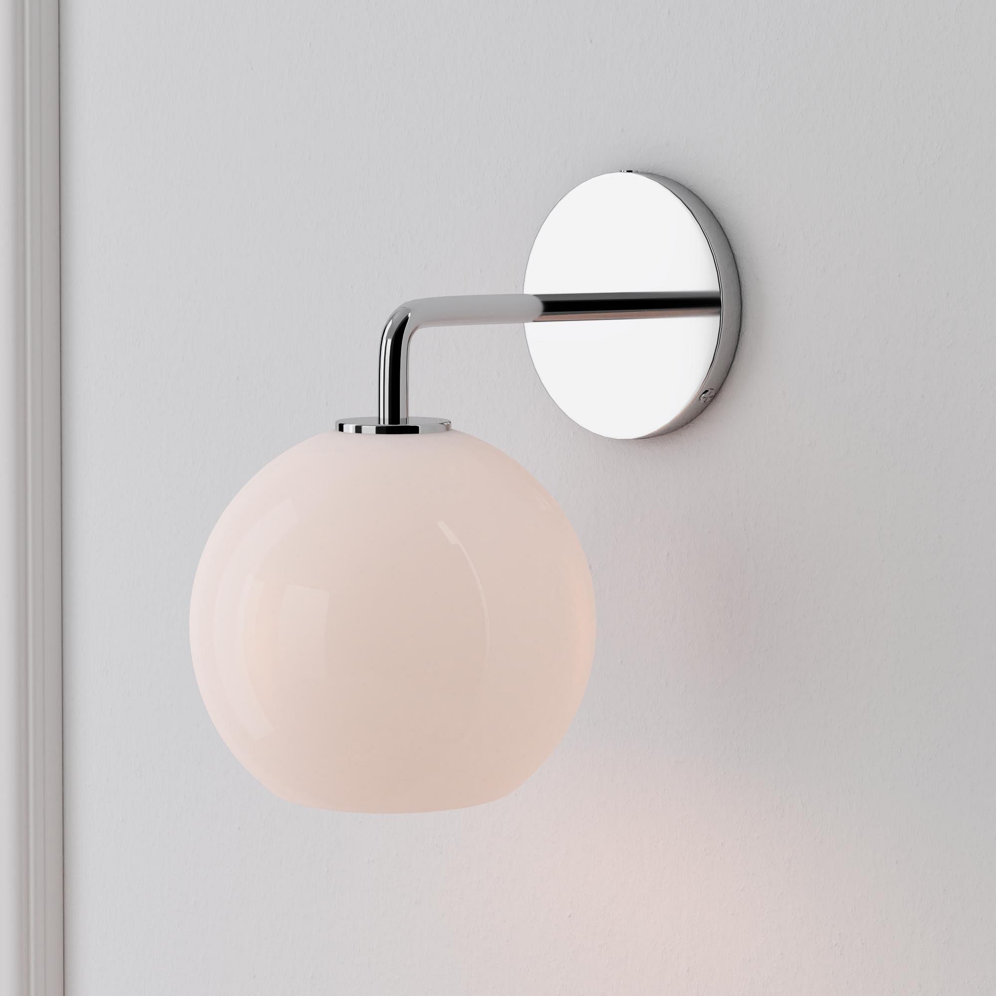 Sculptural Glass Globe Wall Sconce - Small (Ombre) | West Elm