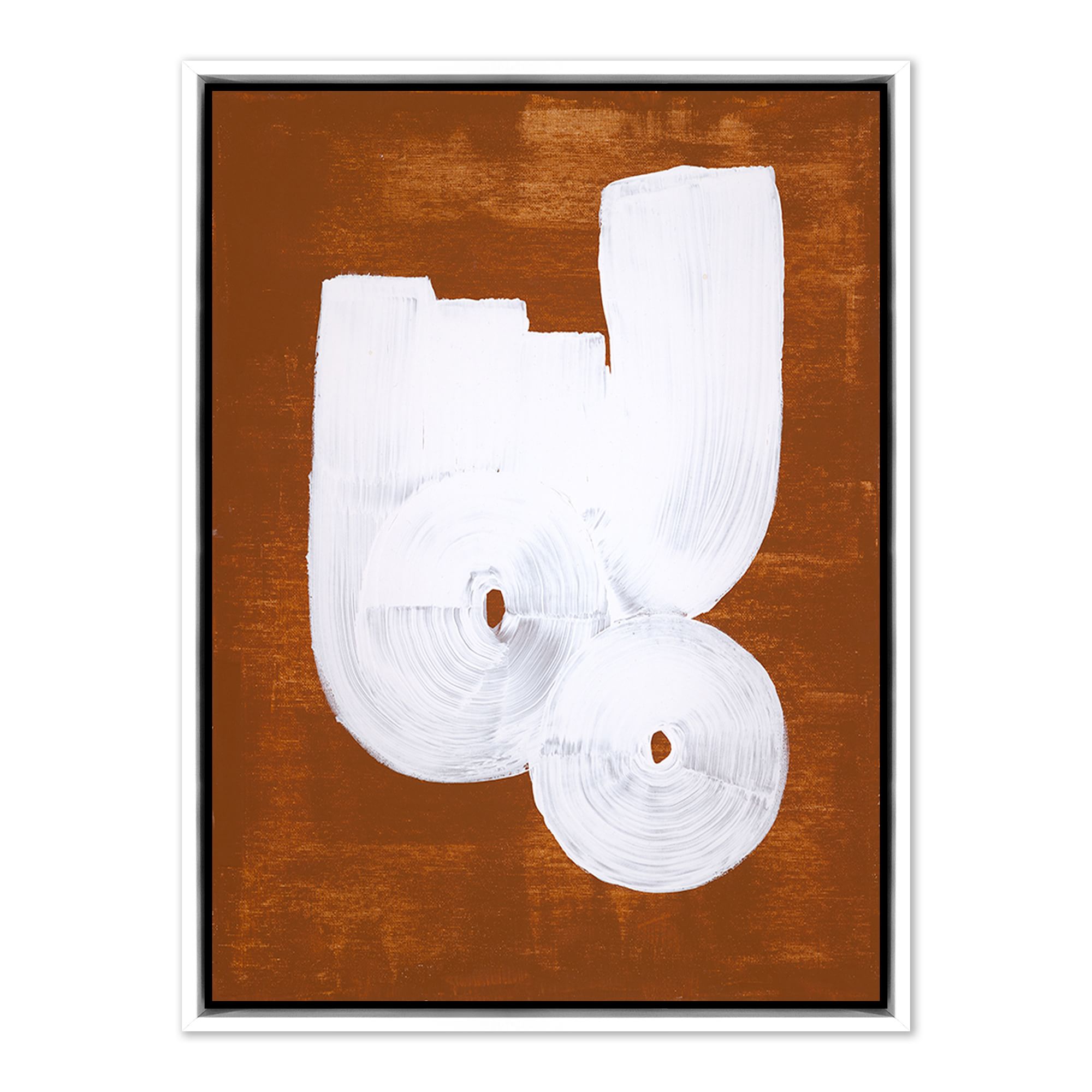 Orange Two Rounded Framed Wall Art by Black Bird Co. | West Elm