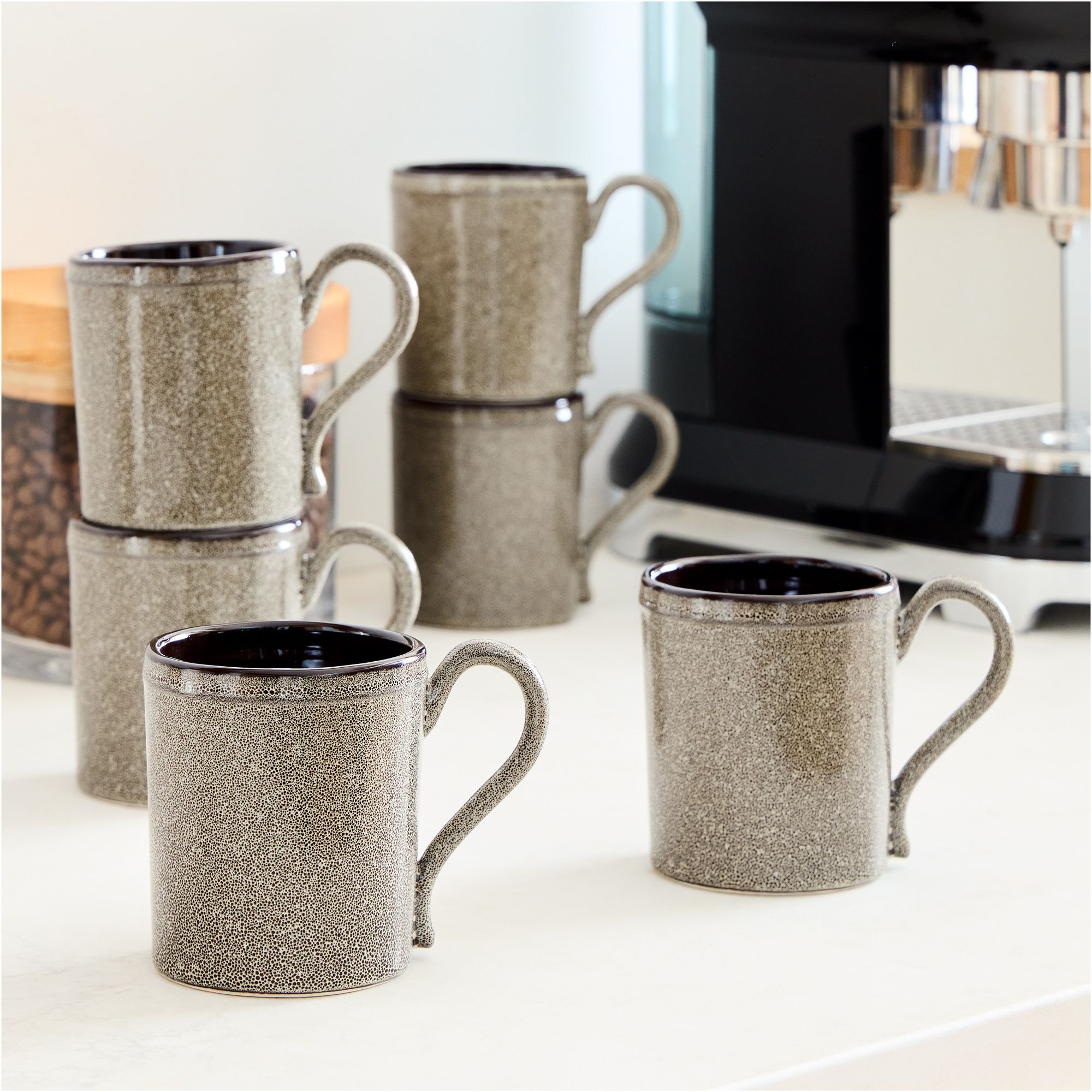 Ston Mugs (Set of 6) | West Elm