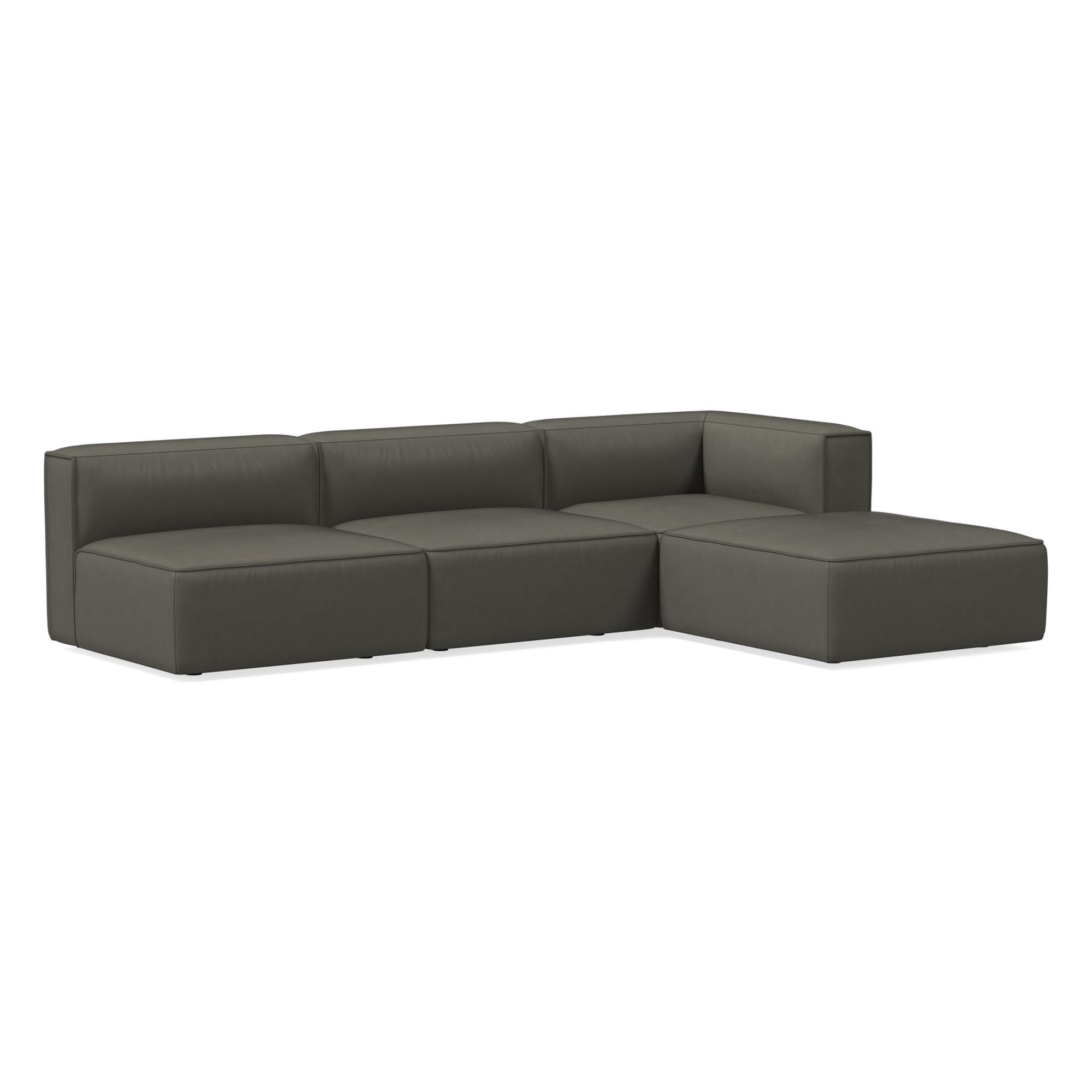 Remi Leather Piece Sectional | Sofa With Chaise West Elm