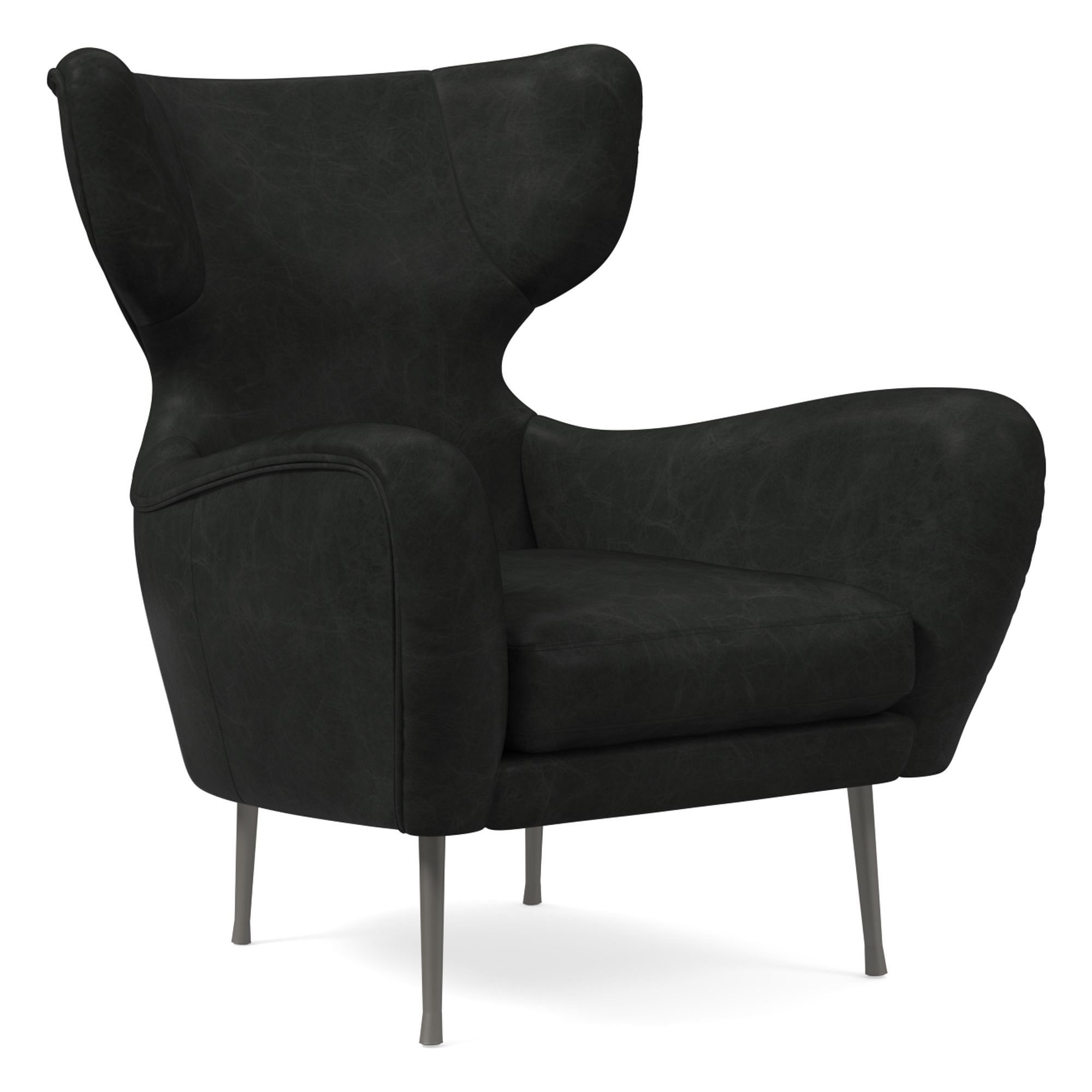 Lucia Leather Wing Chair