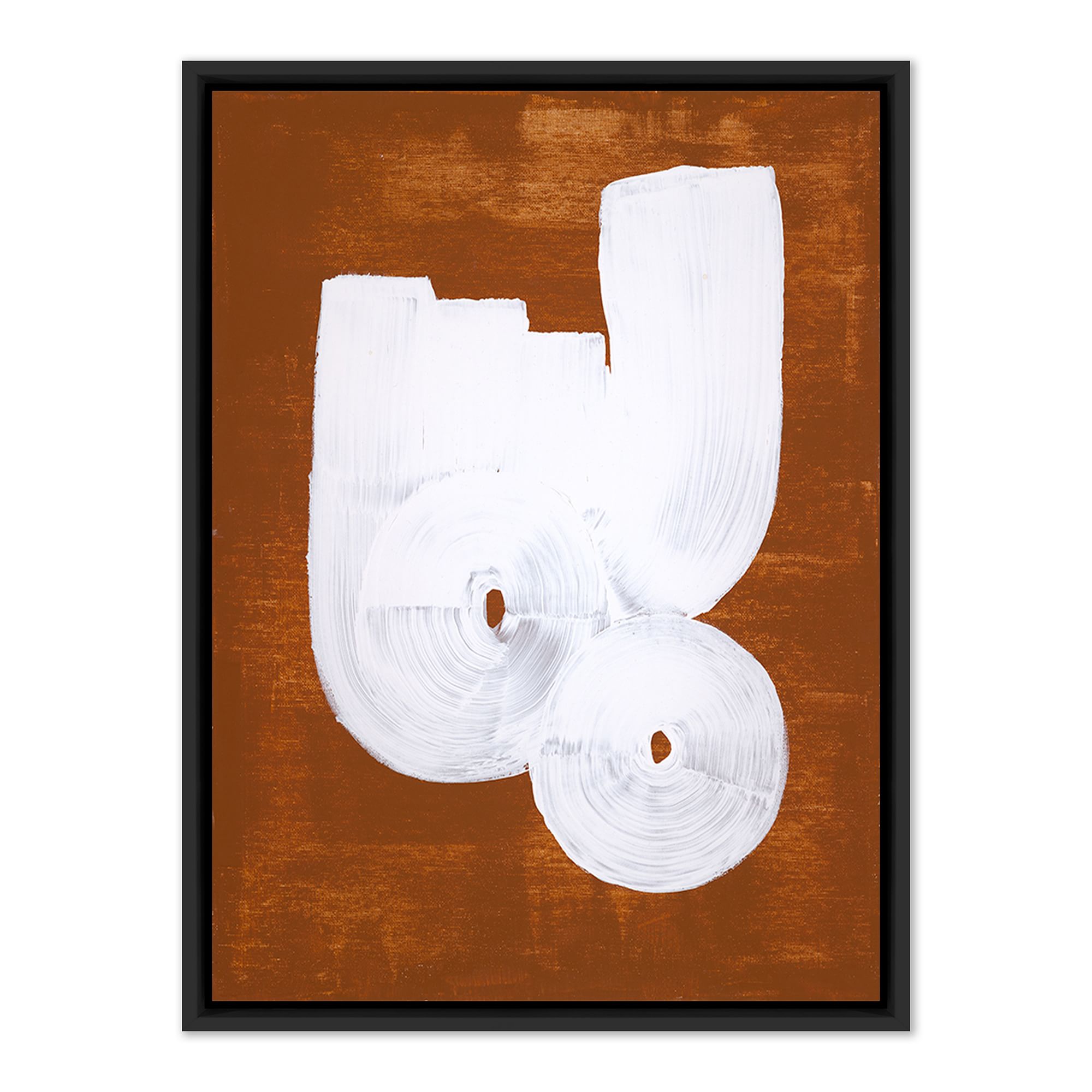 Orange Two Rounded Framed Wall Art by Black Bird Co. | West Elm