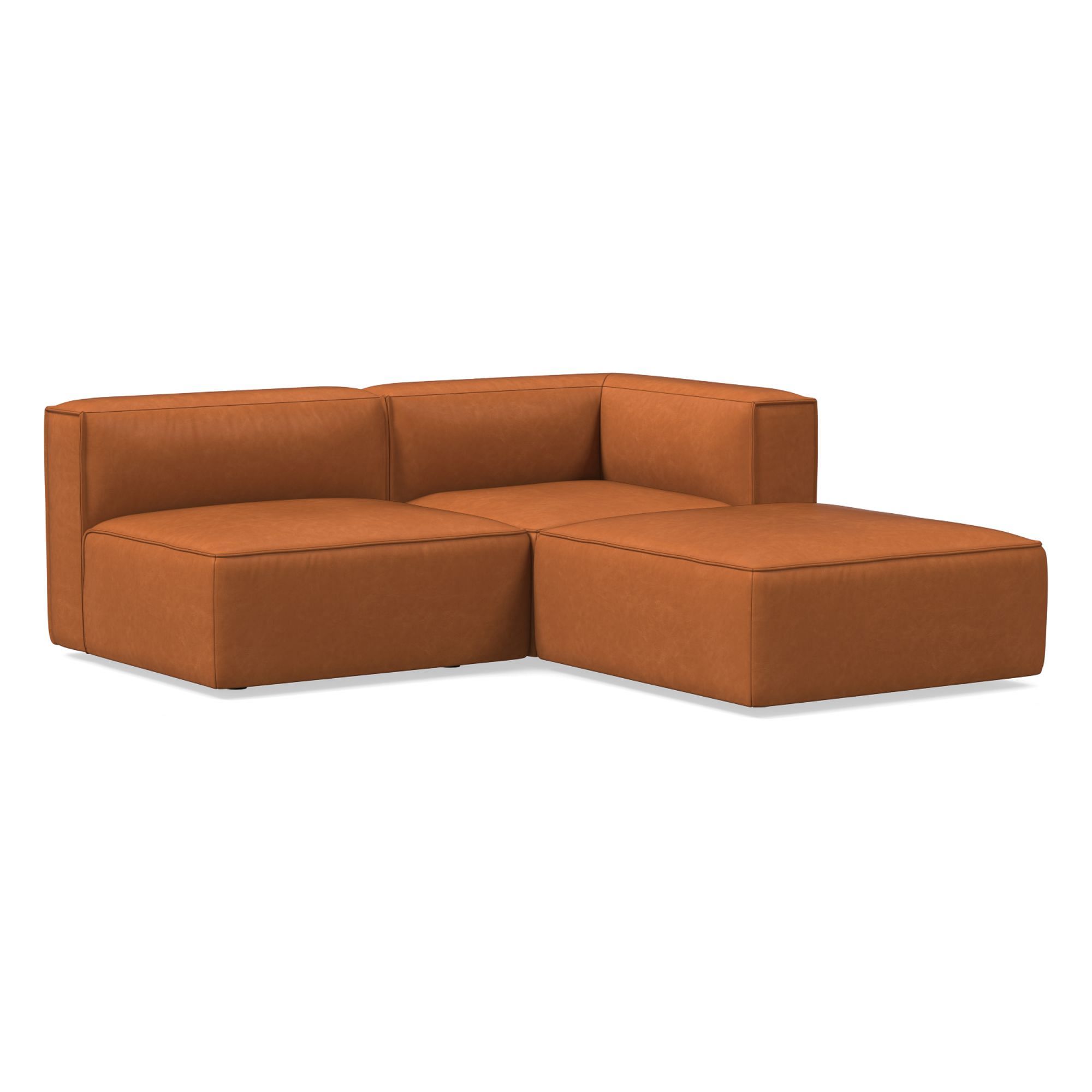 Remi Leather Piece Sectional | Sofa With Chaise West Elm