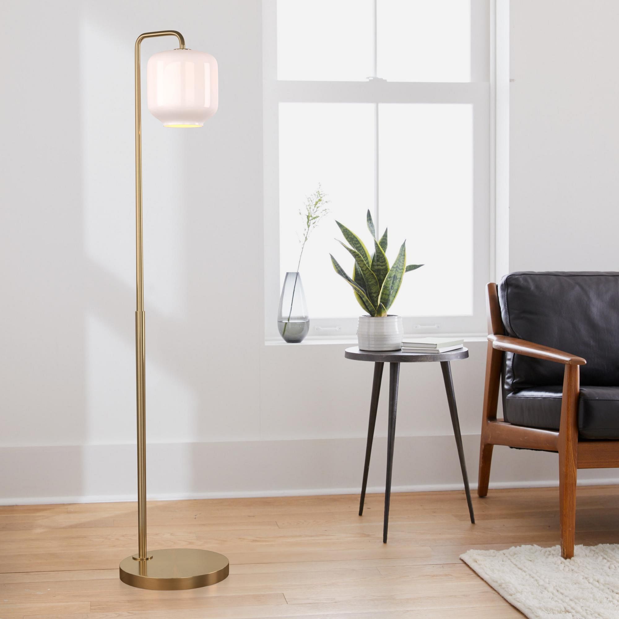 Sculptural Glass Pebble Floor Lamp | West Elm