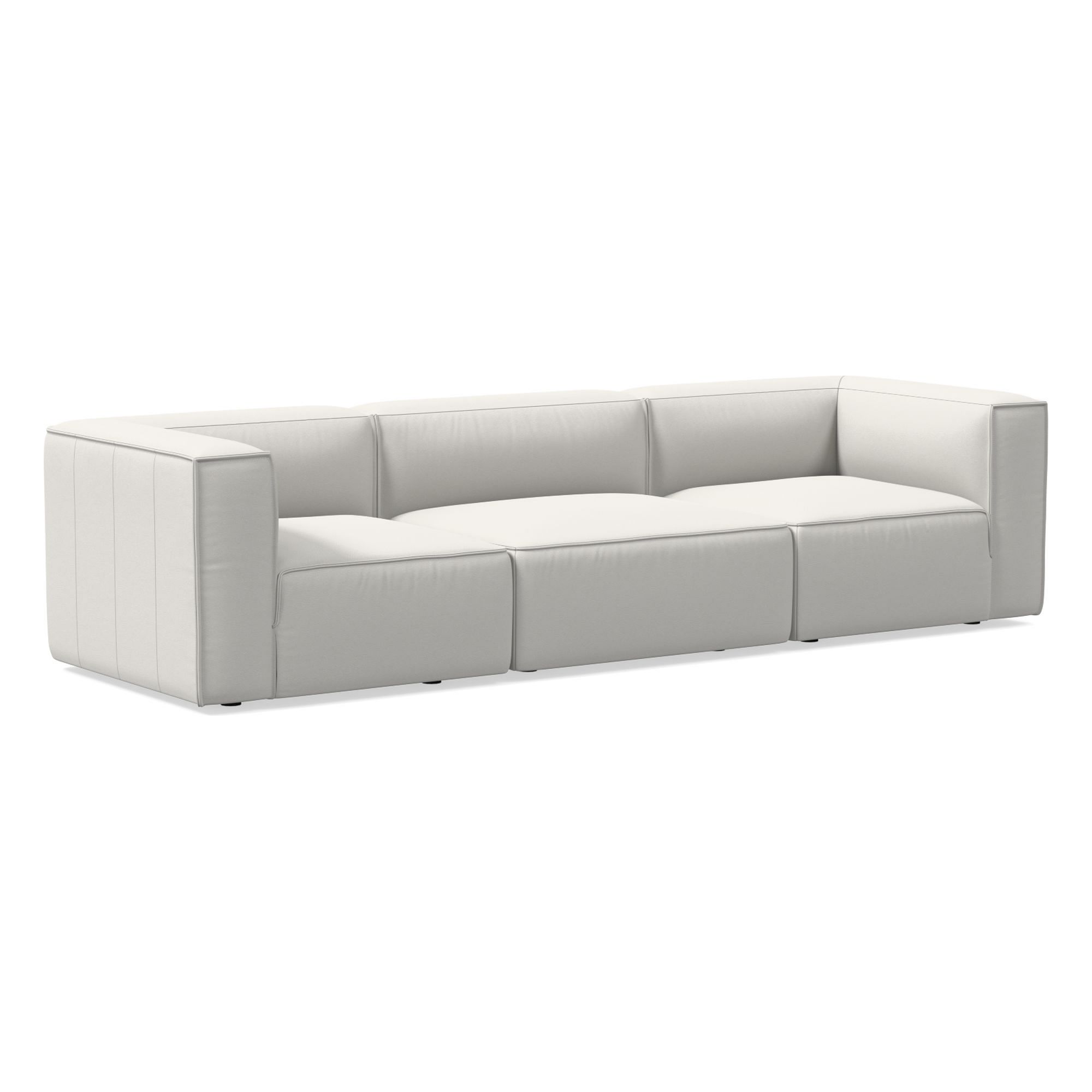 Remi Leather Modular Sofa (72"–108") | West Elm