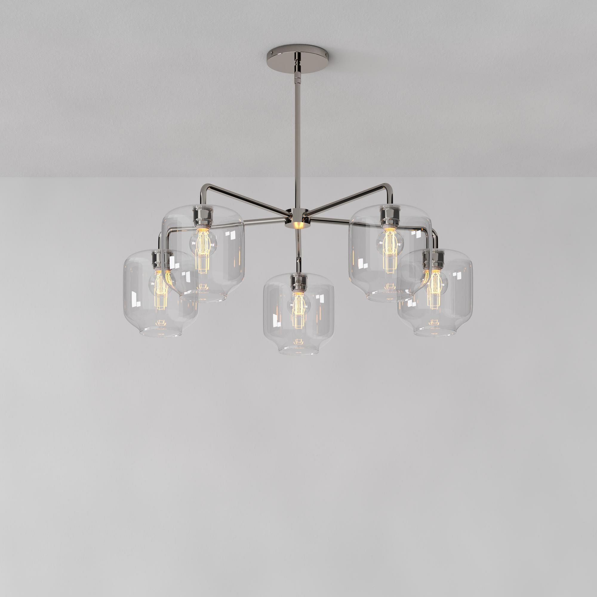 Sculptural 5-Light Pebble Chandelier | West Elm