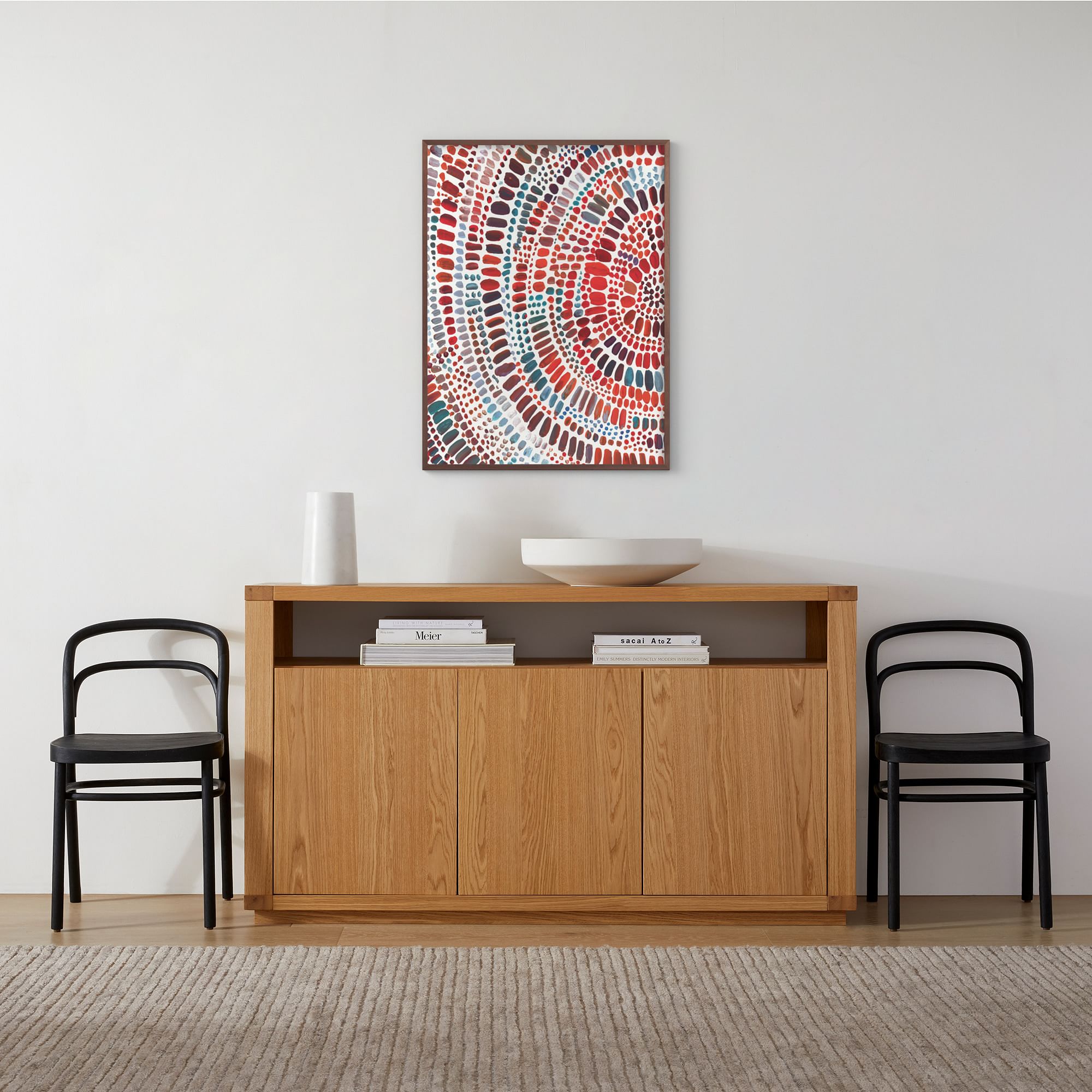 Fire Ripple Drop Framed Wall Art by Minted for West Elm |