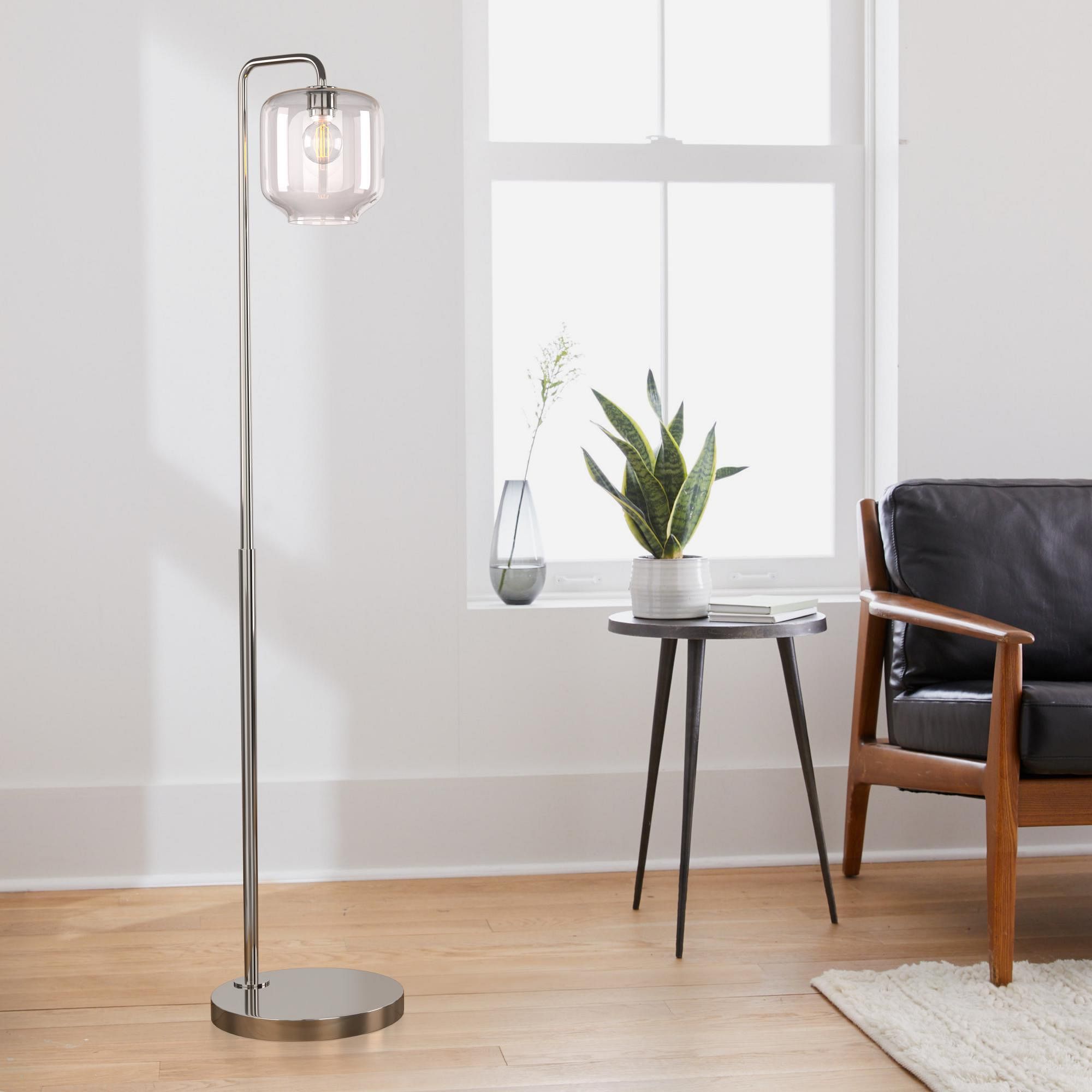 Sculptural Glass Pebble Floor Lamp | West Elm