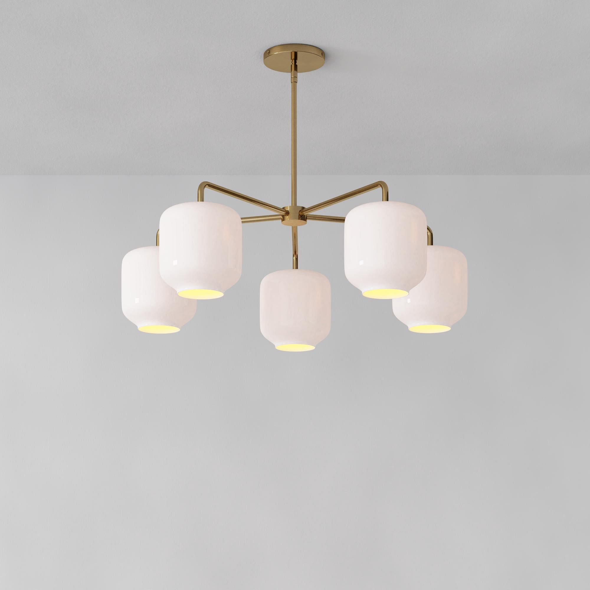 Sculptural 5-Light Pebble Chandelier | West Elm