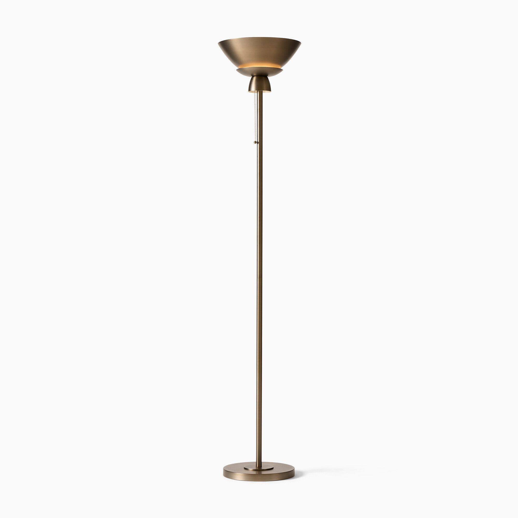 Colin King Torchiere Floor Lamp (72") | West Elm