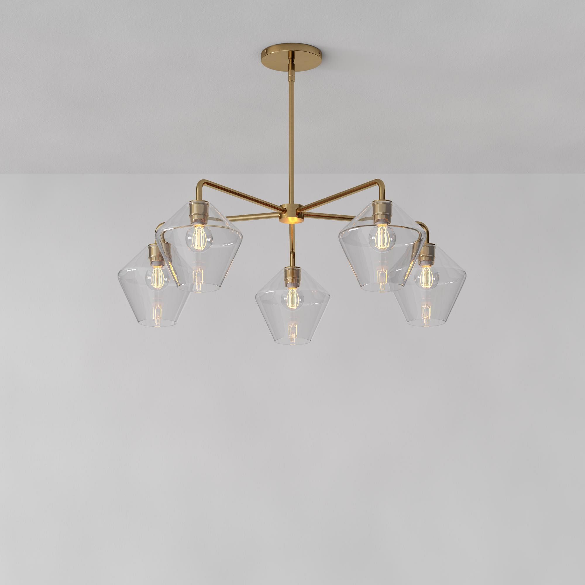 Sculptural -Light Geo Chandelier | West Elm