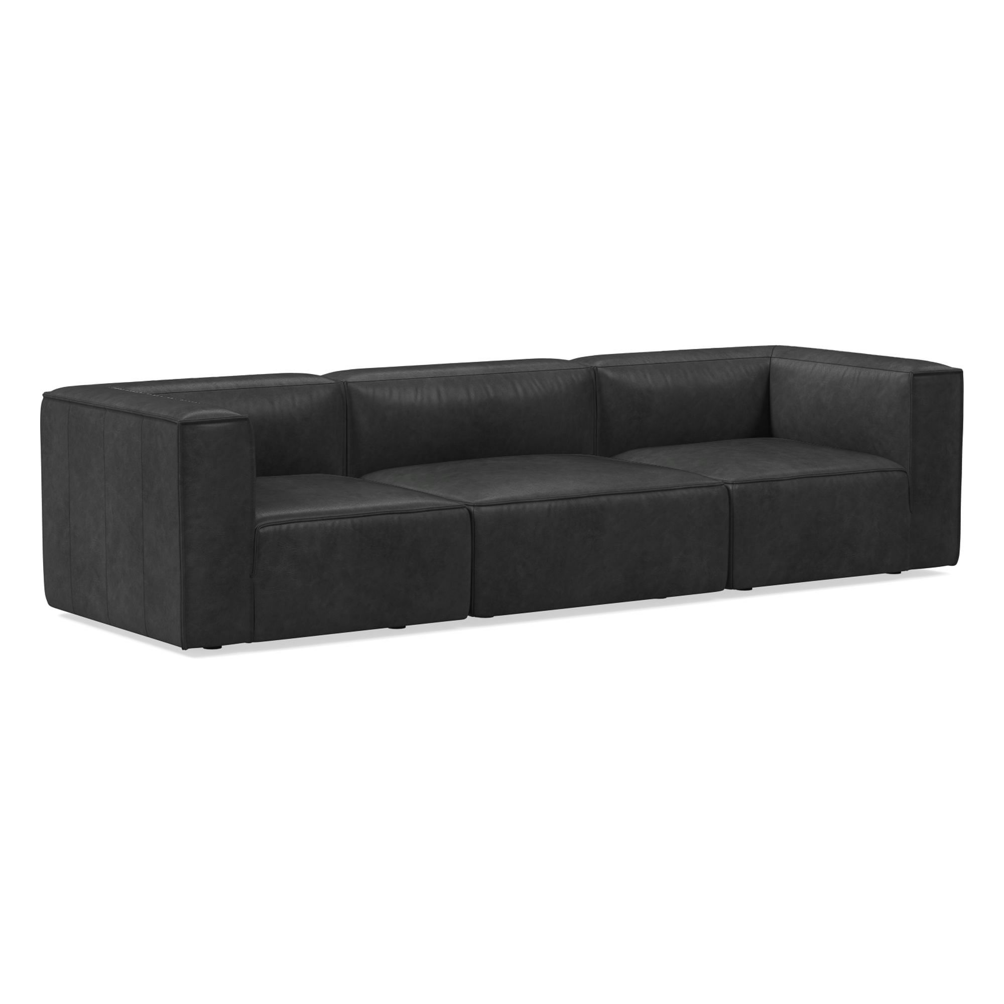 Remi Leather Modular Sofa (72"–108") | West Elm