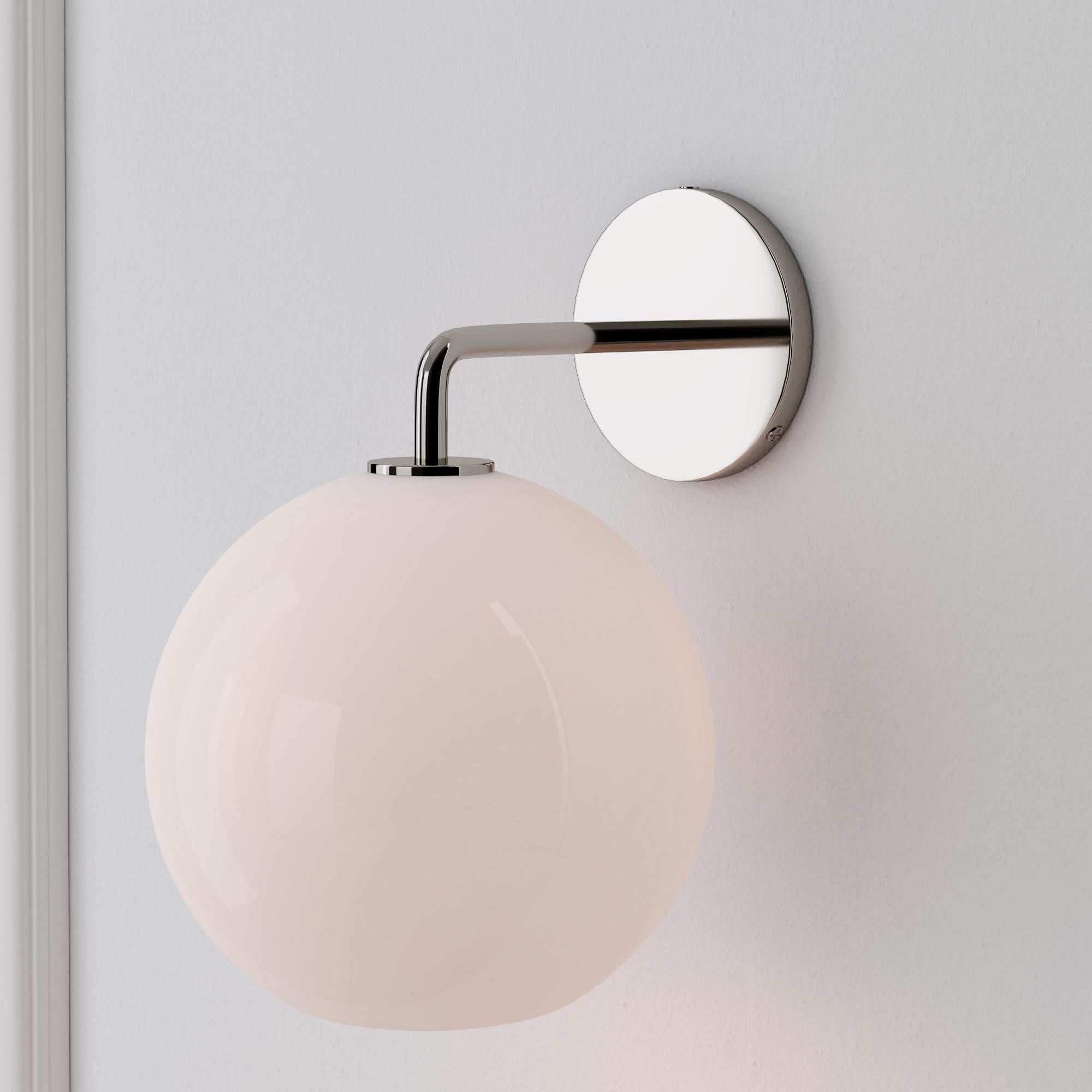 Sculptural Glass Globe Wall Sconce - Small (Ombre) | West Elm