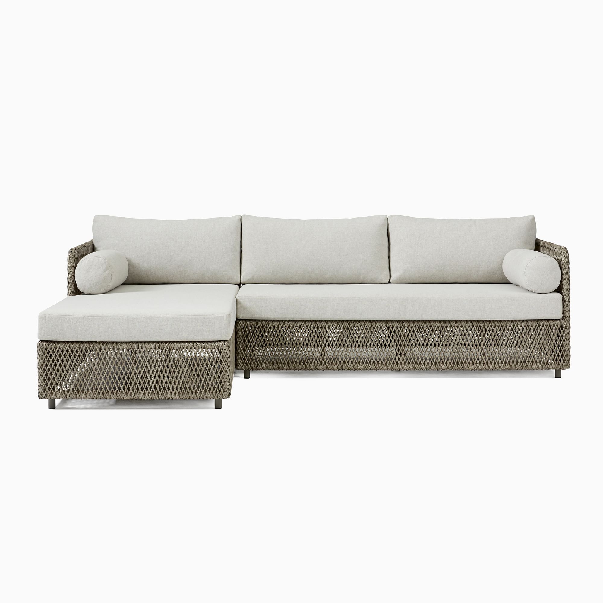 Coastal Outdoor 2-Piece Chaise Sectional (98") | West Elm