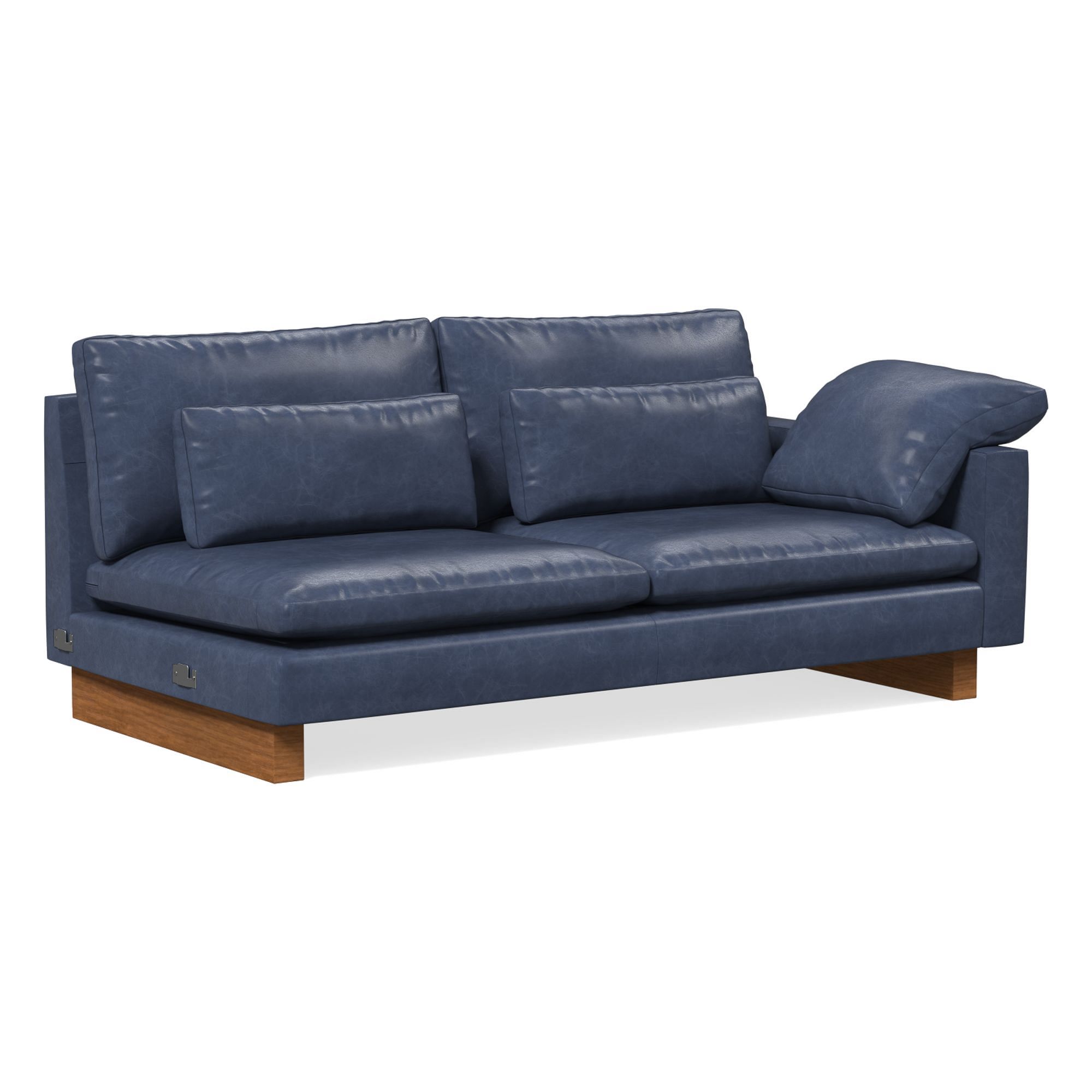 Build Your Own - Harmony Leather Sectional | West Elm