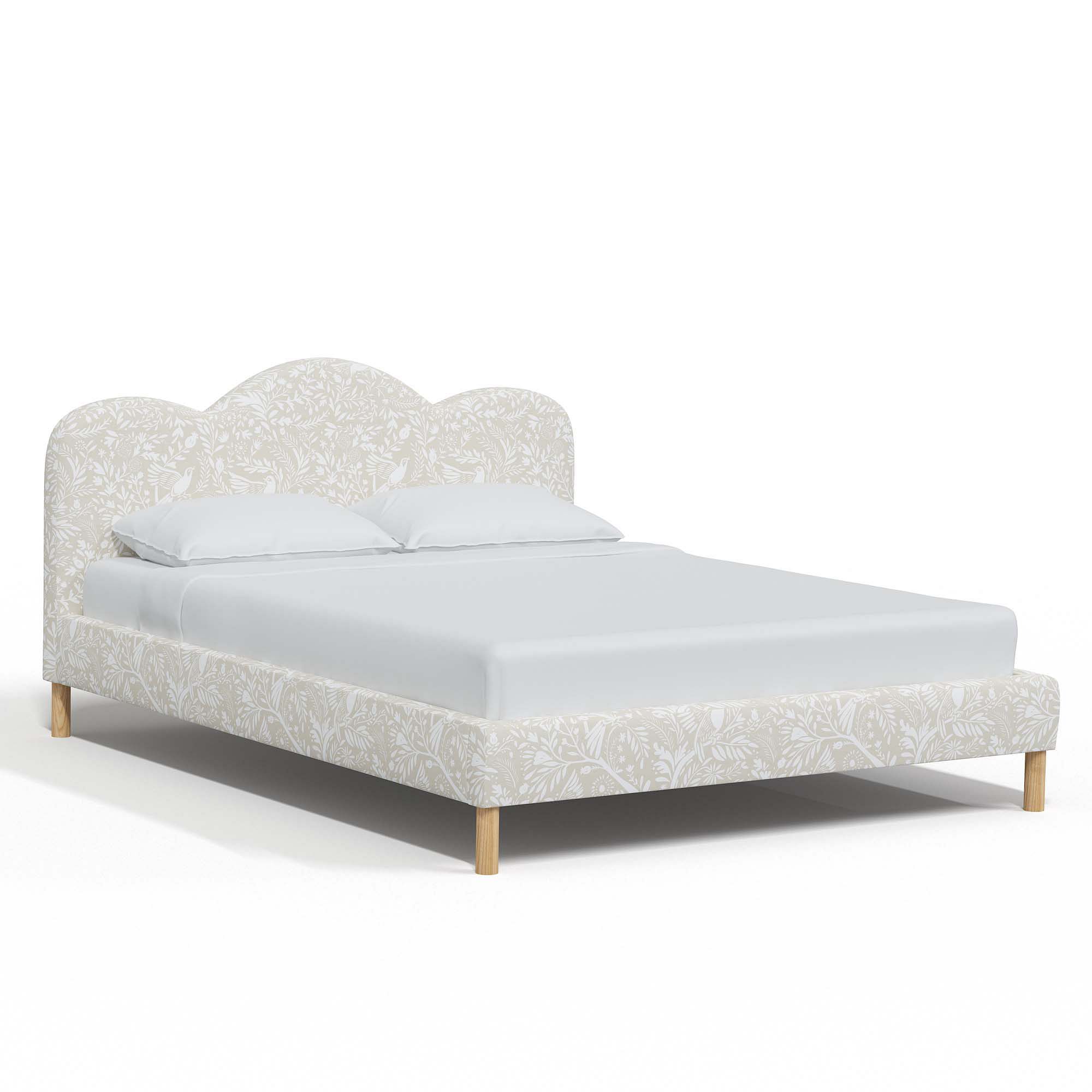 Jackie Scalloped Platform Bed | West Elm