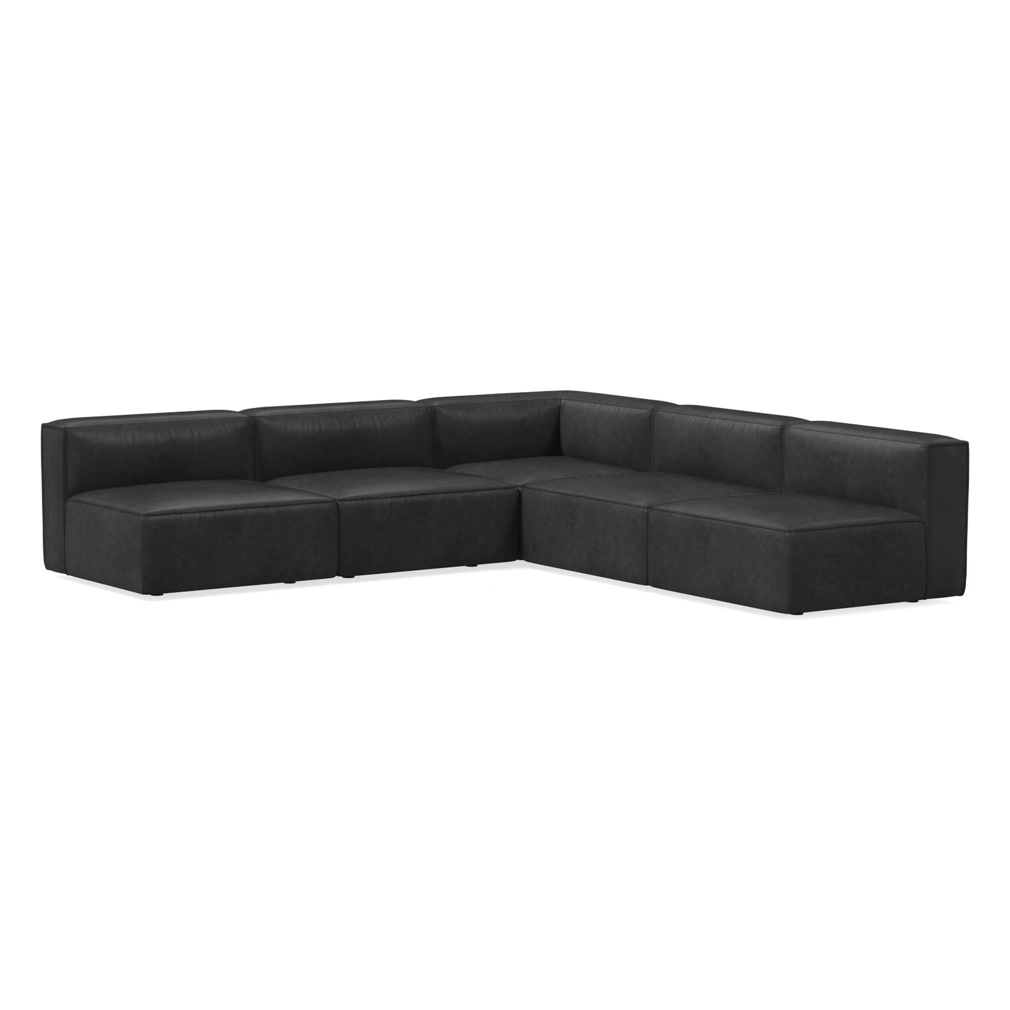 Remi Leather Piece Sectional | Sofa With Chaise West Elm