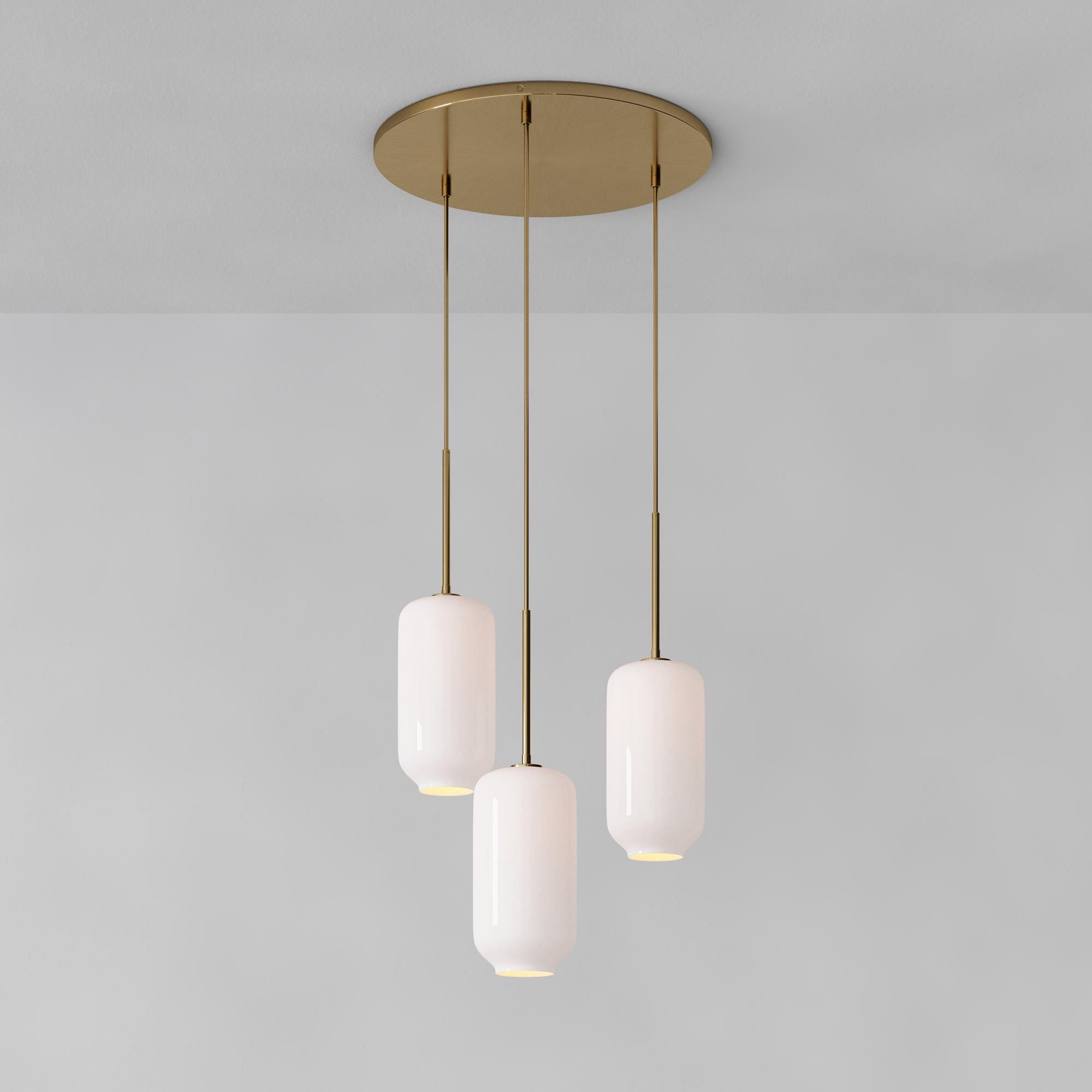 Sculptural 3-Light Pebble Chandelier | West Elm