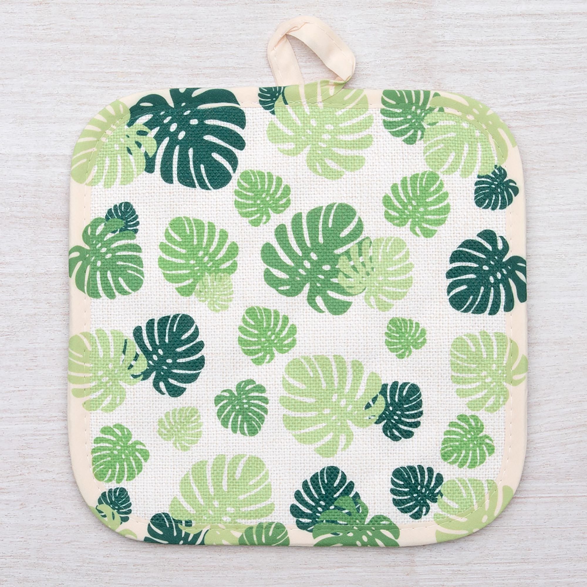 Counter Couture Monstera Oven Mitt & Pot Holder | West Elm