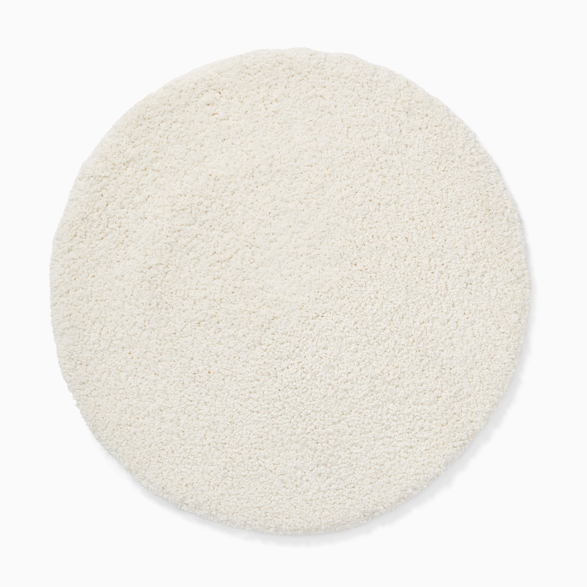 Teddy Low-Shed Shag 5' Round Kids Rug | West Elm