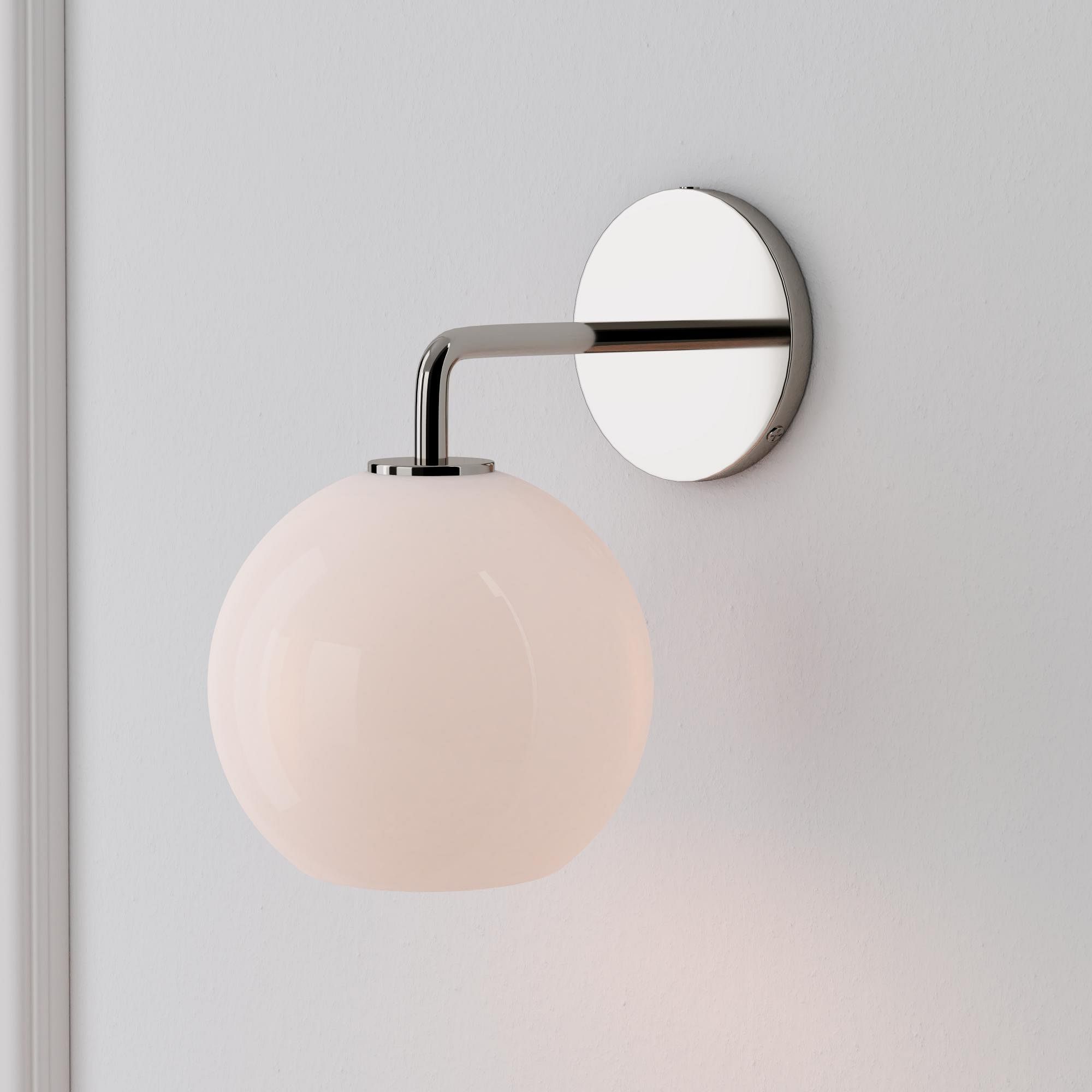 Sculptural Glass Globe Wall Sconce - Small (Ombre) | West Elm