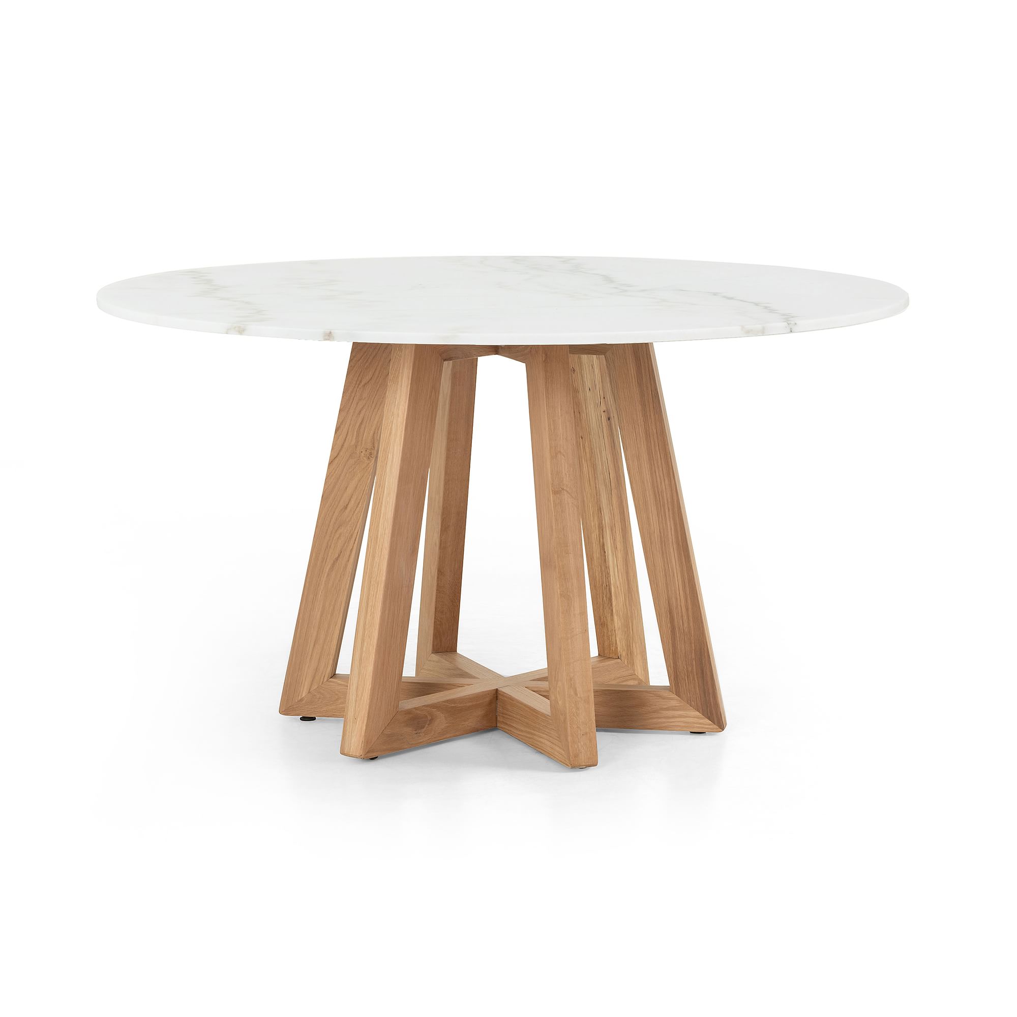 Fanned Base Round Dining Table (42"- 55") | West Elm