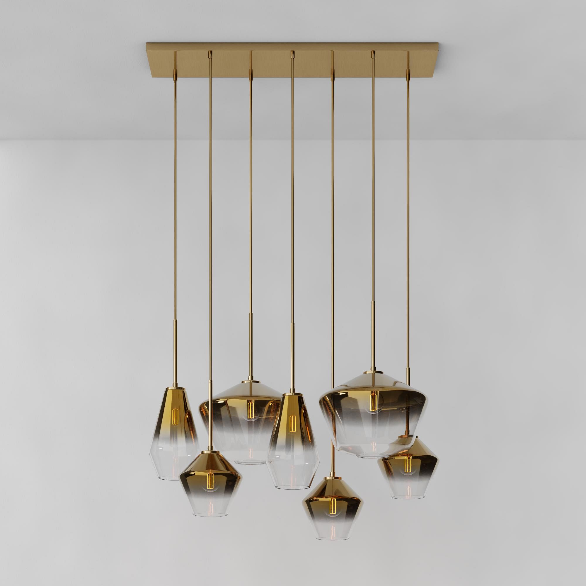 Sculptural 7-Light Geo Chandelier | West Elm