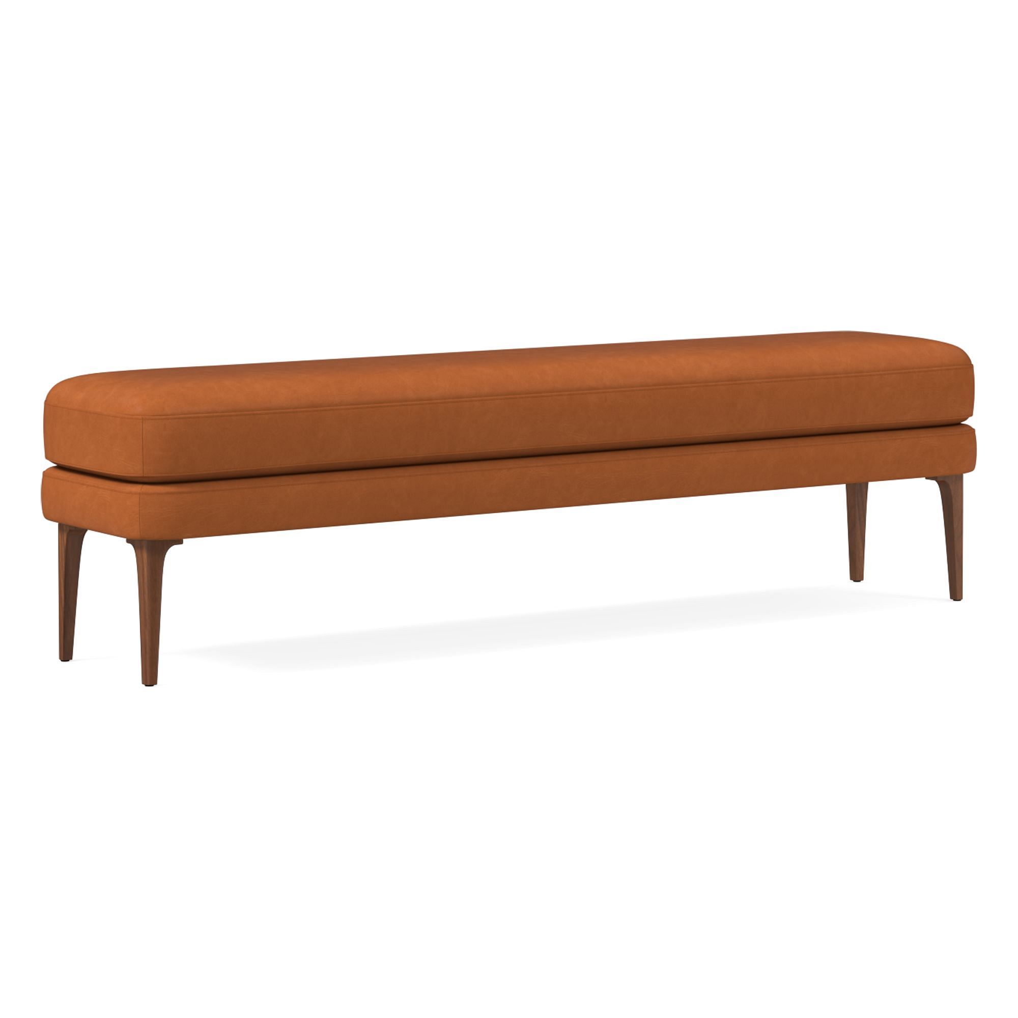 Auburn Leather Bench | West Elm