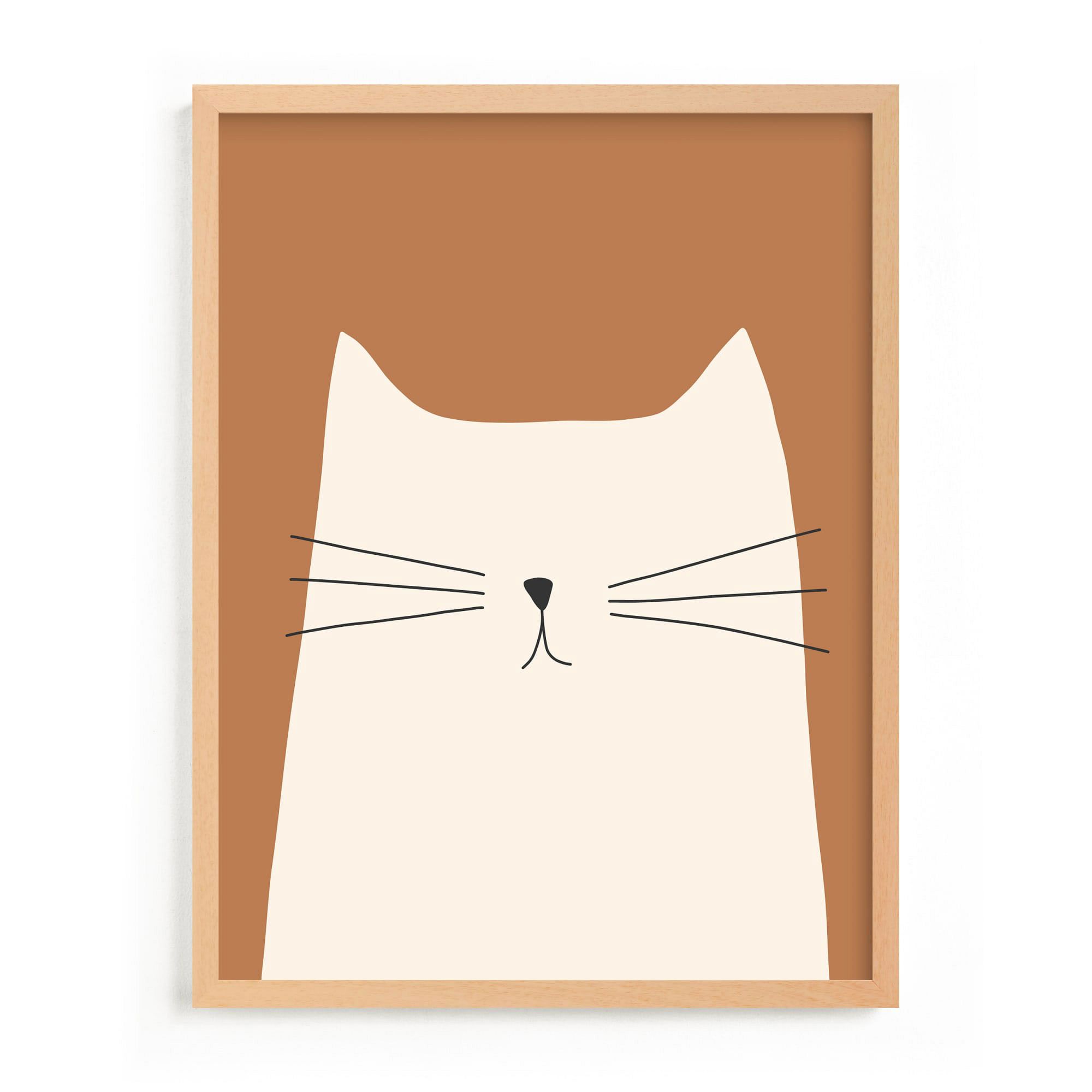 House Cat Framed Wall Art by Minted for West Elm |