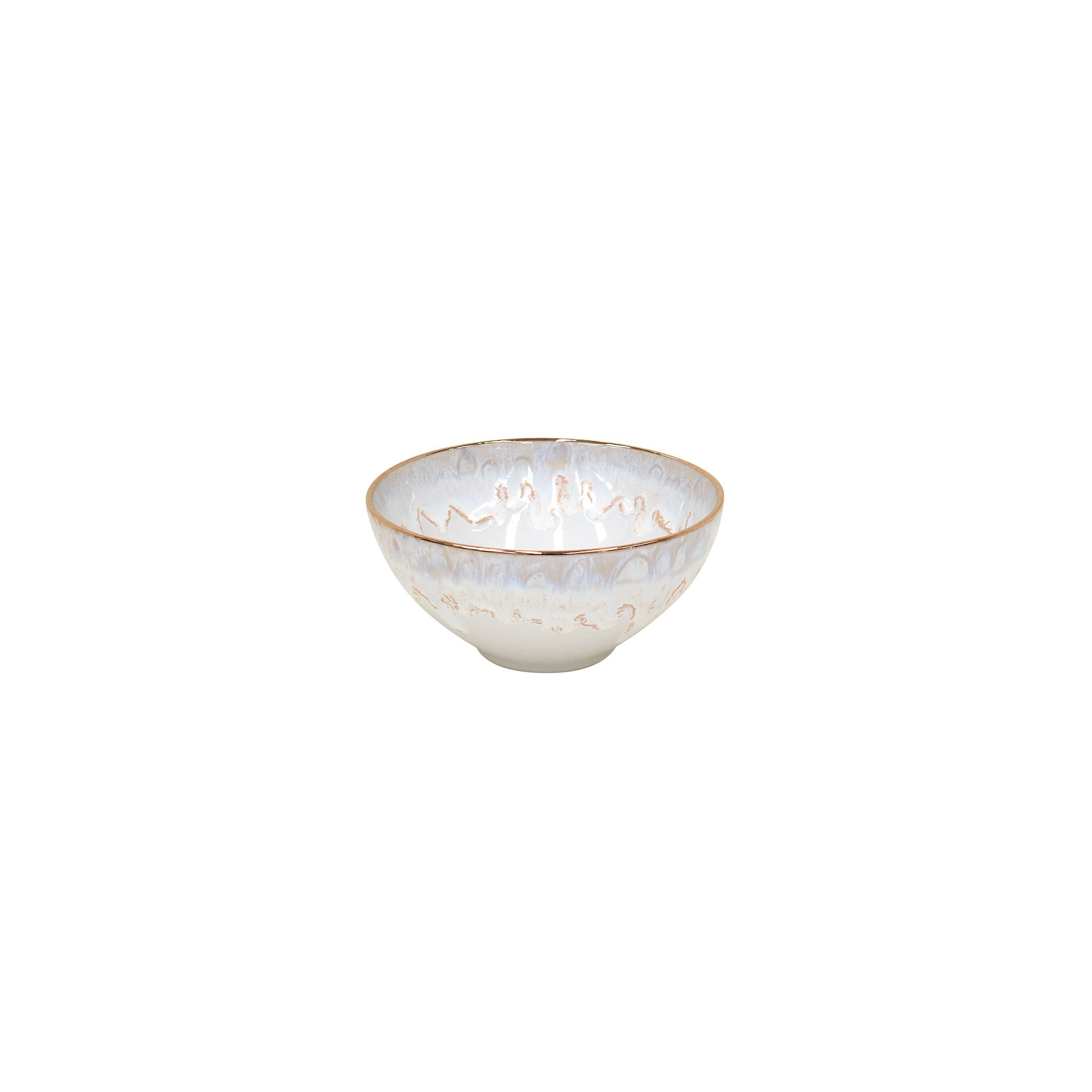 Casafina Taormina Stoneware Gold-Rimmed Cereal Bowls (Set of 4) | West Elm