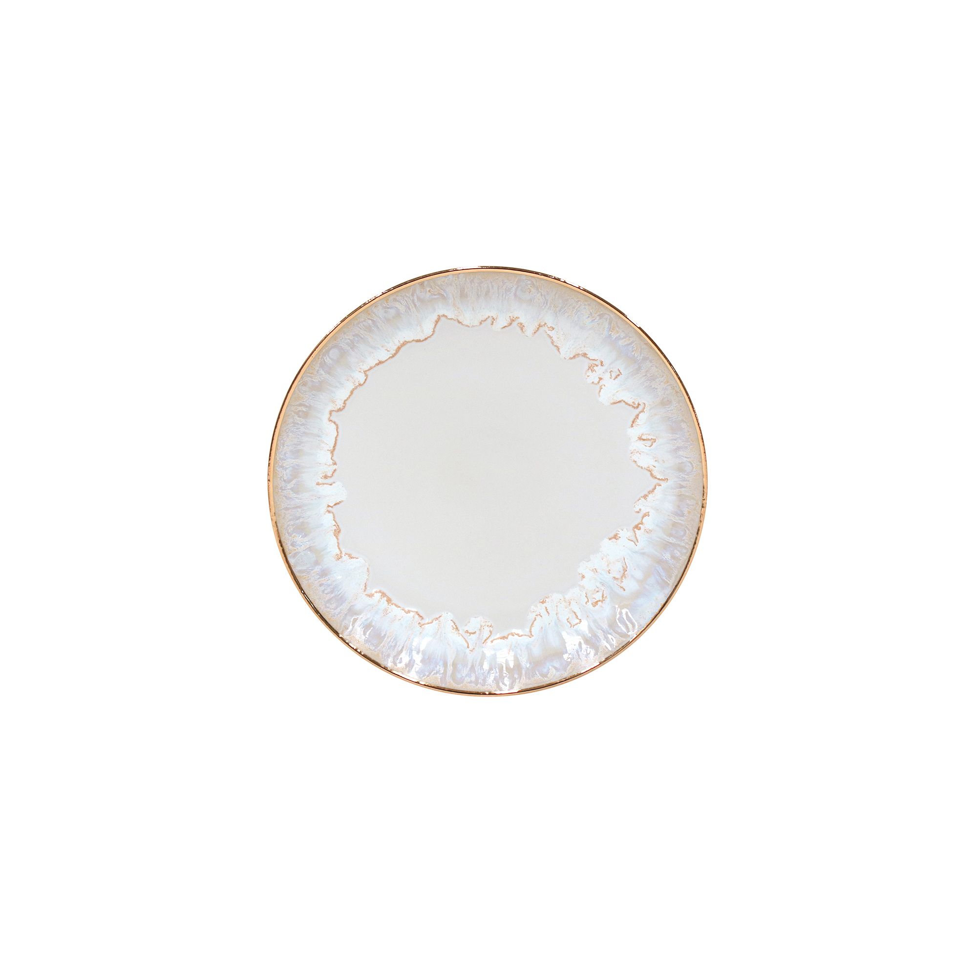 Casafina Taormina Stoneware Gold-Rimmed Salad Plates (Set of 4) | West Elm