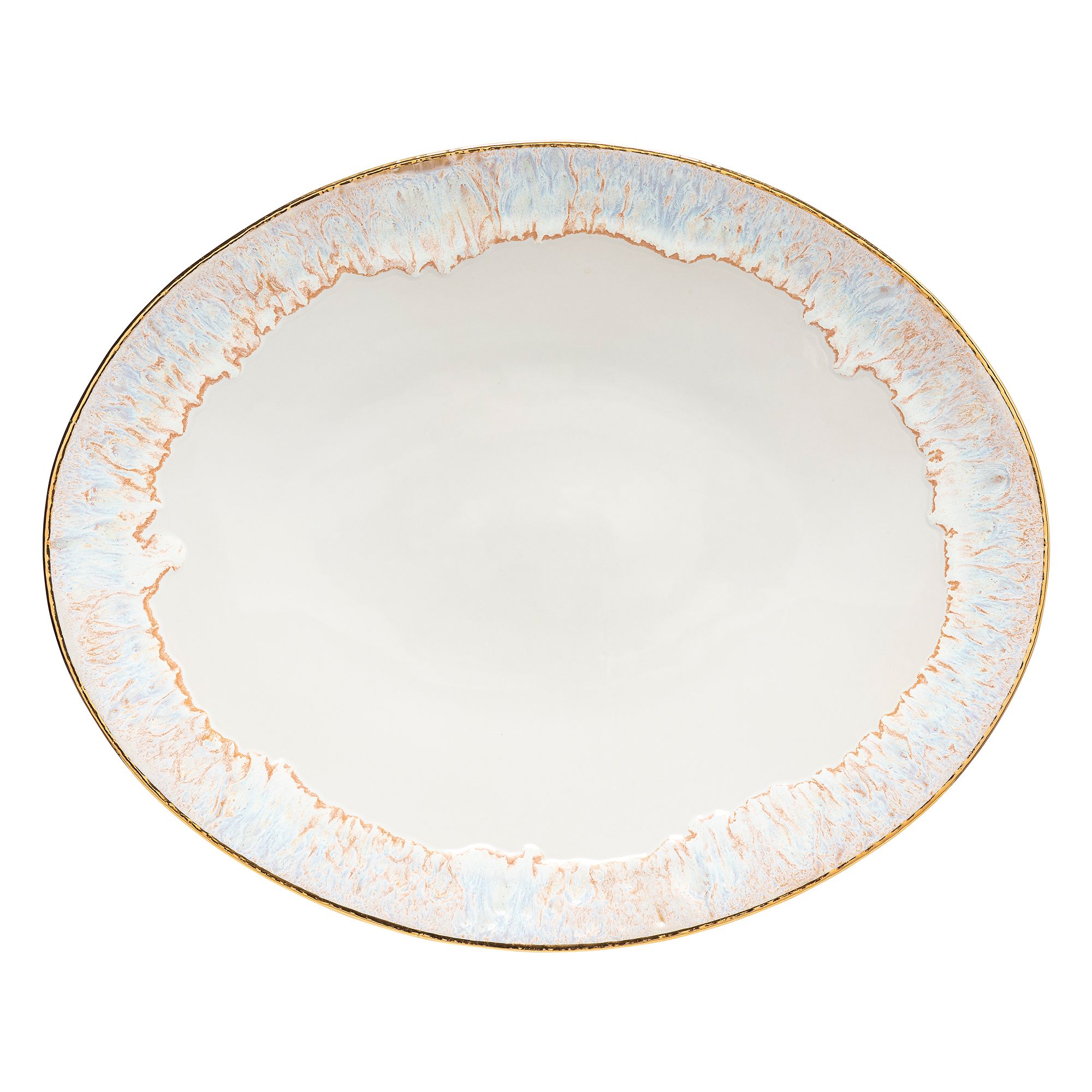 Casafina Taormina Stoneware Gold-Rimmed Serveware | West Elm