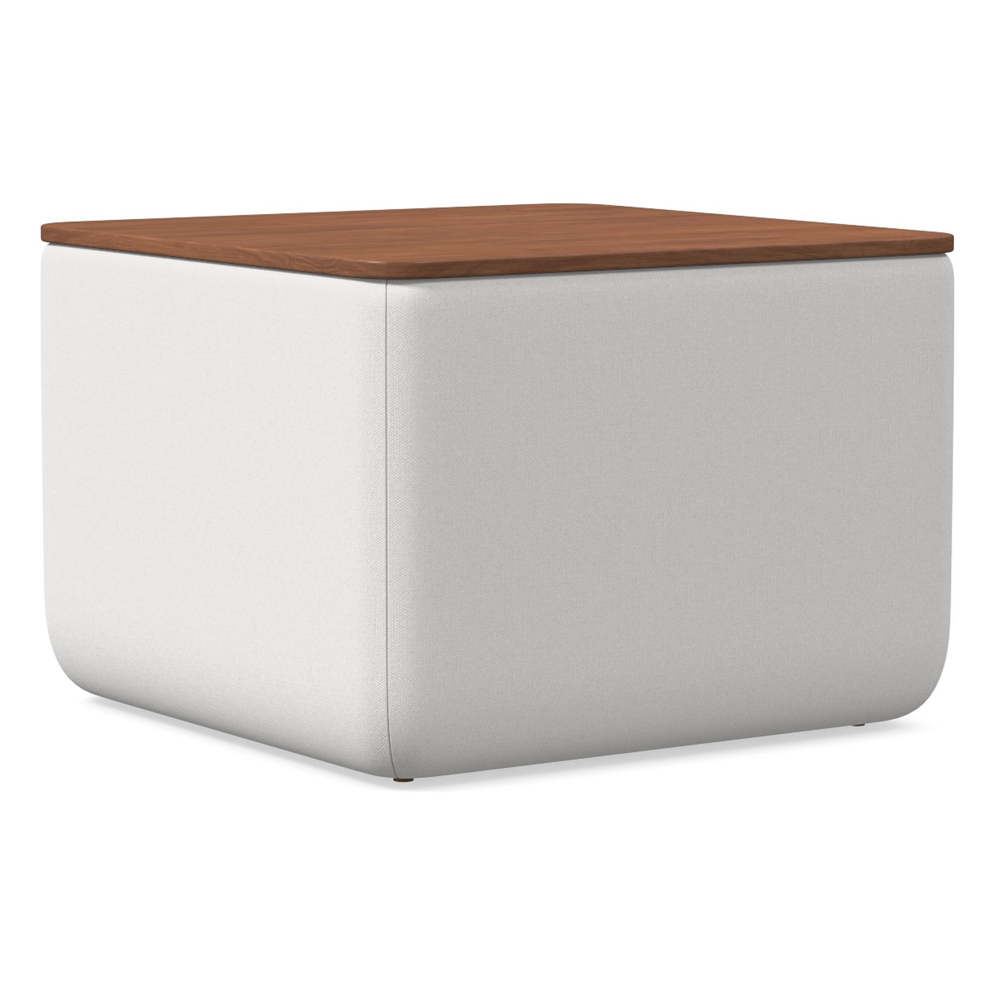 Upholstered Square Storage Ottoman | West Elm