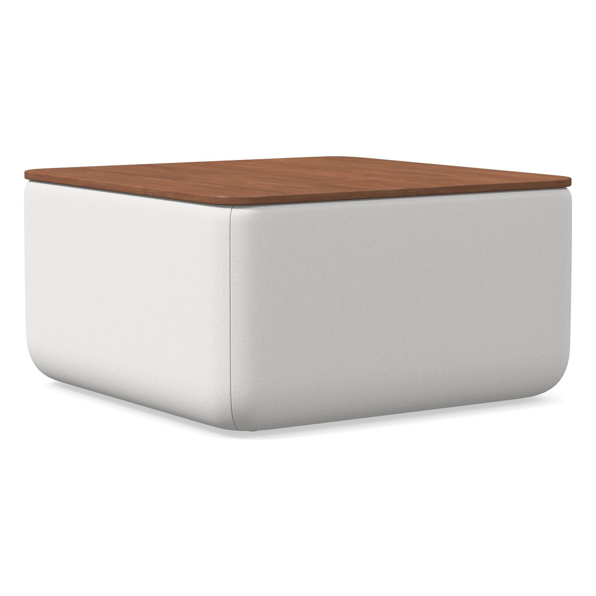 Upholstered Square Storage Ottoman | West Elm