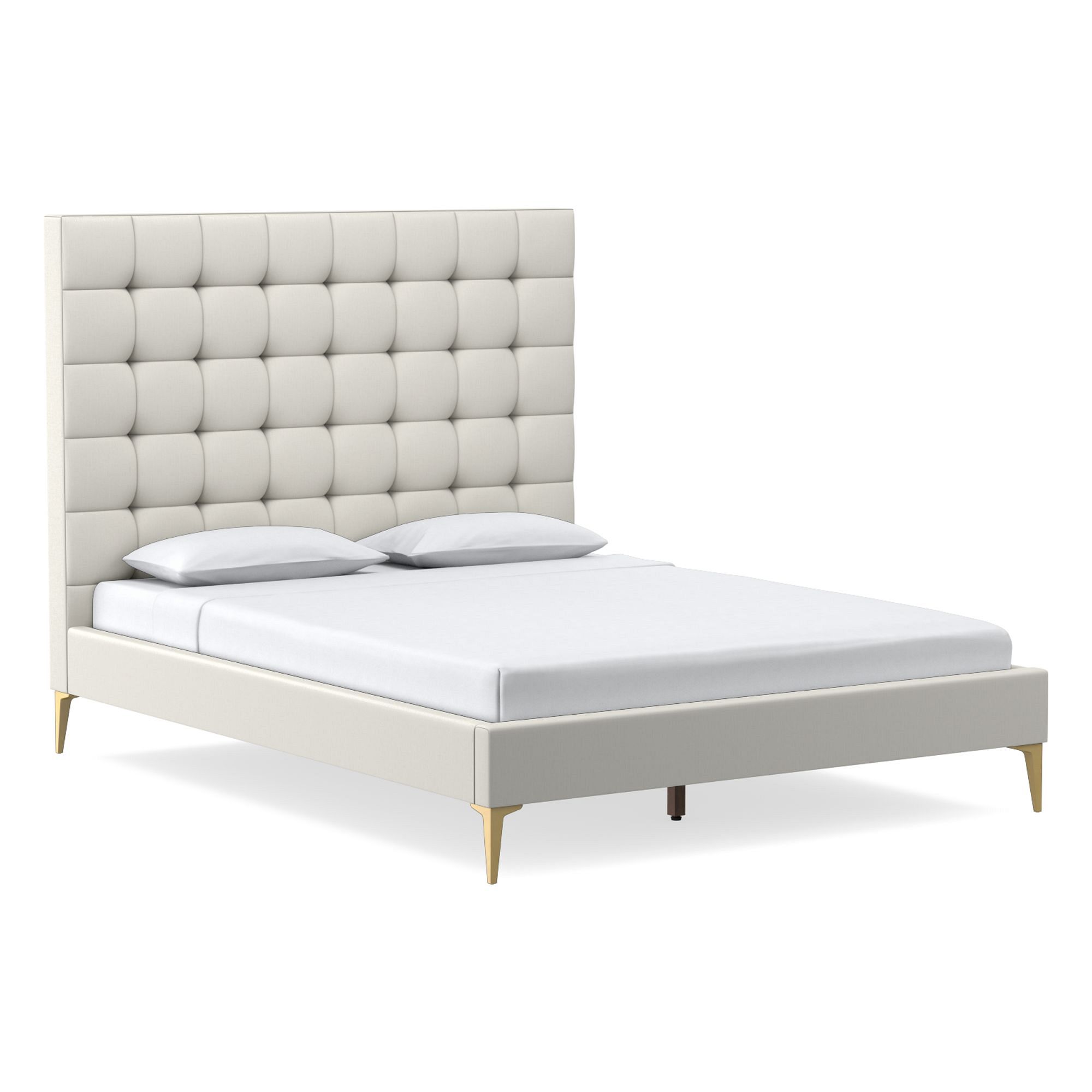 Emmett Tufted Bed - Metal Legs | West Elm