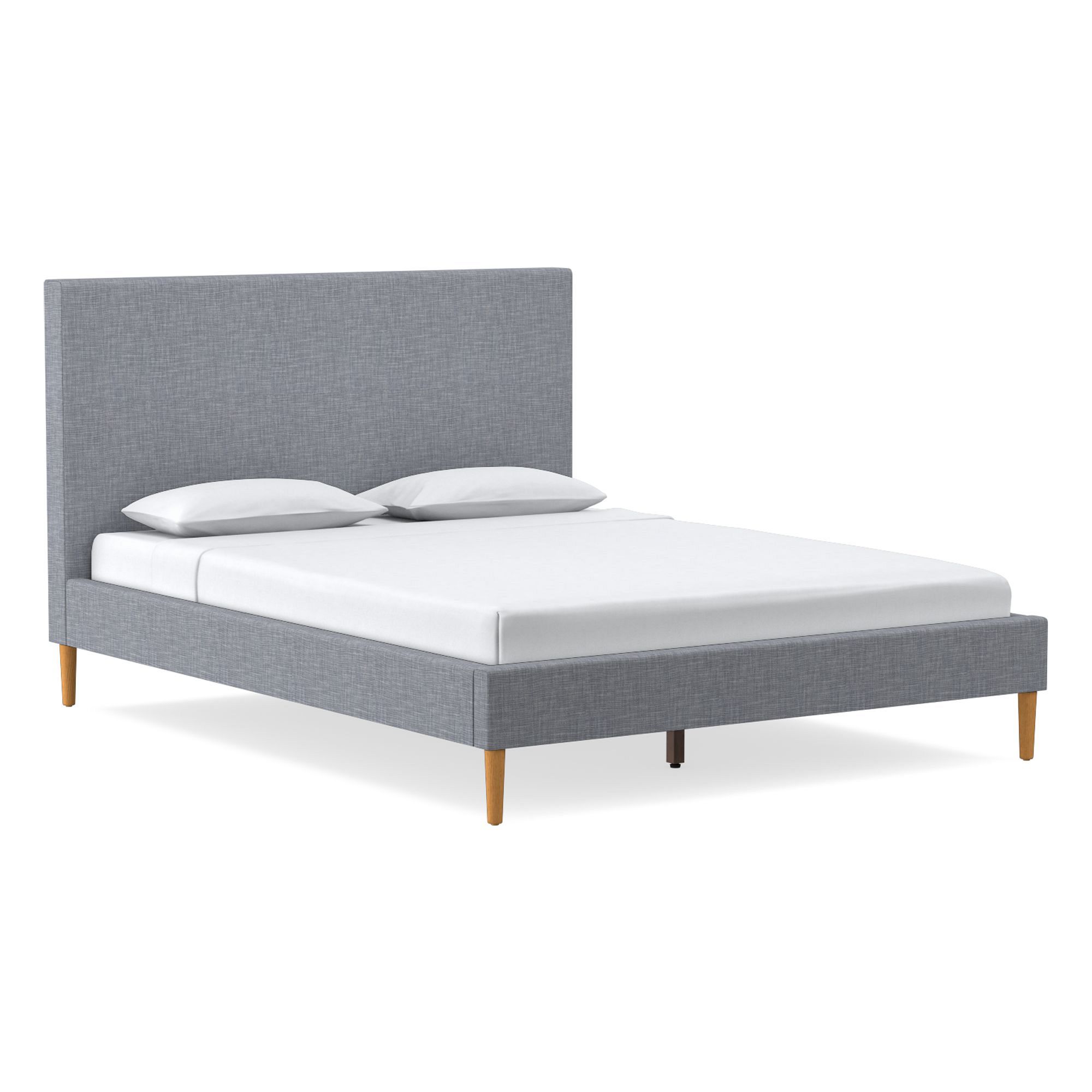 Emmett Nontufted Bed - Wood Legs | West Elm