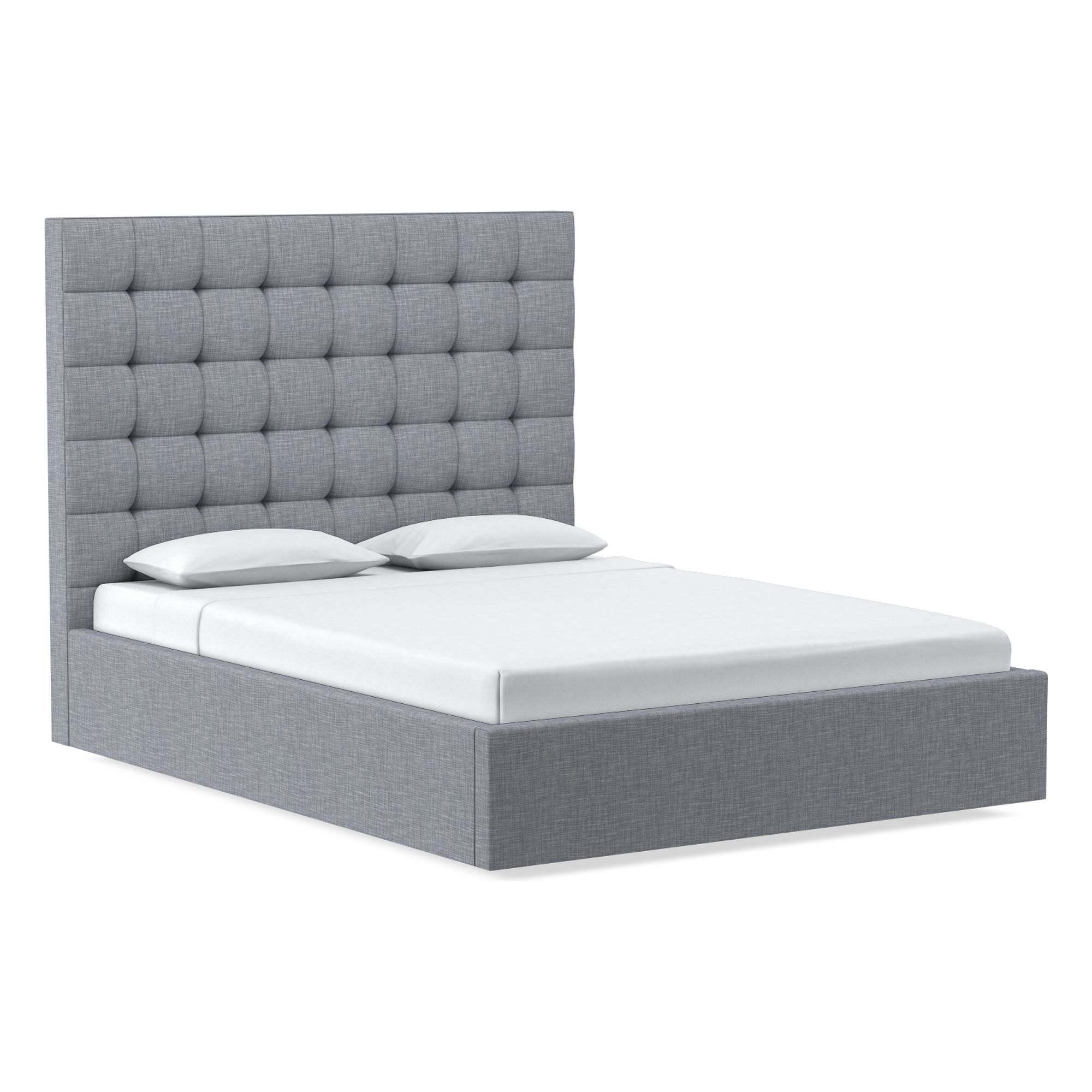 Emmett Tufted Low Profile Bed | West Elm