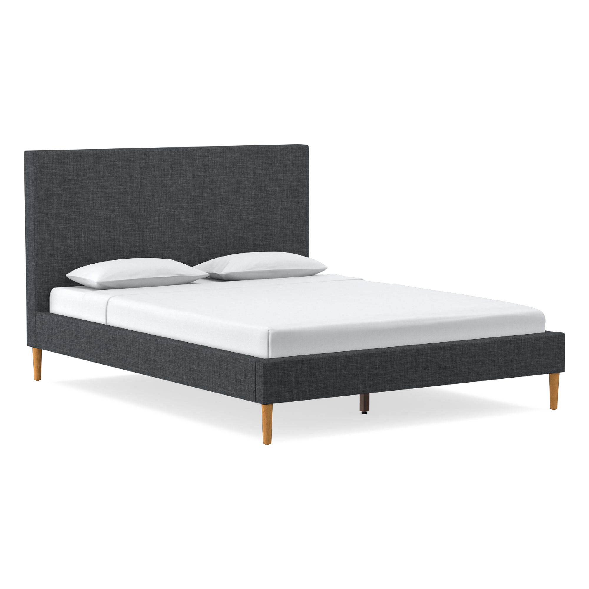 Emmett Nontufted Bed - Wood Legs | West Elm