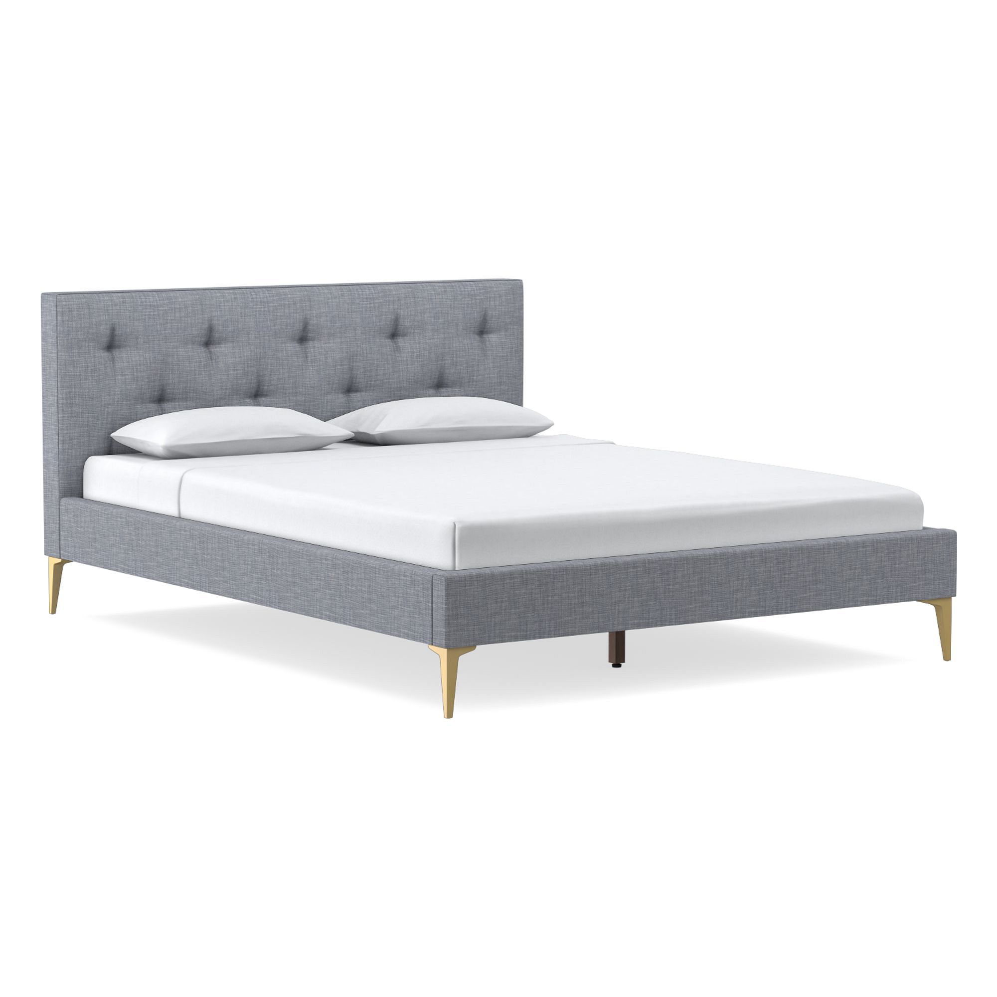 Emmett Tufted Low Profile Bed | West Elm