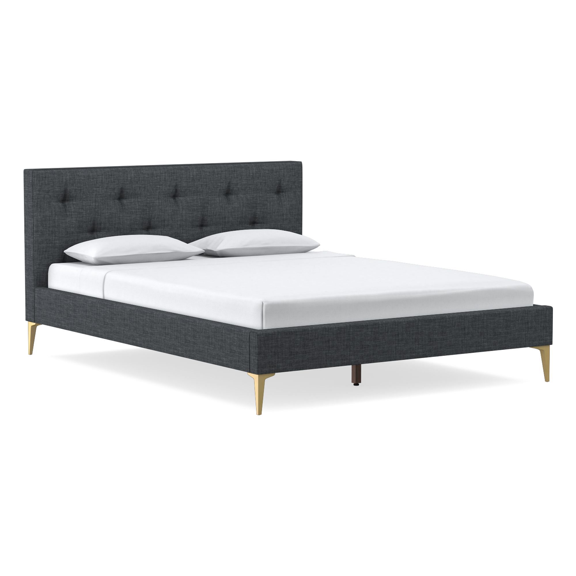 Emmett Tufted Low Profile Bed | West Elm