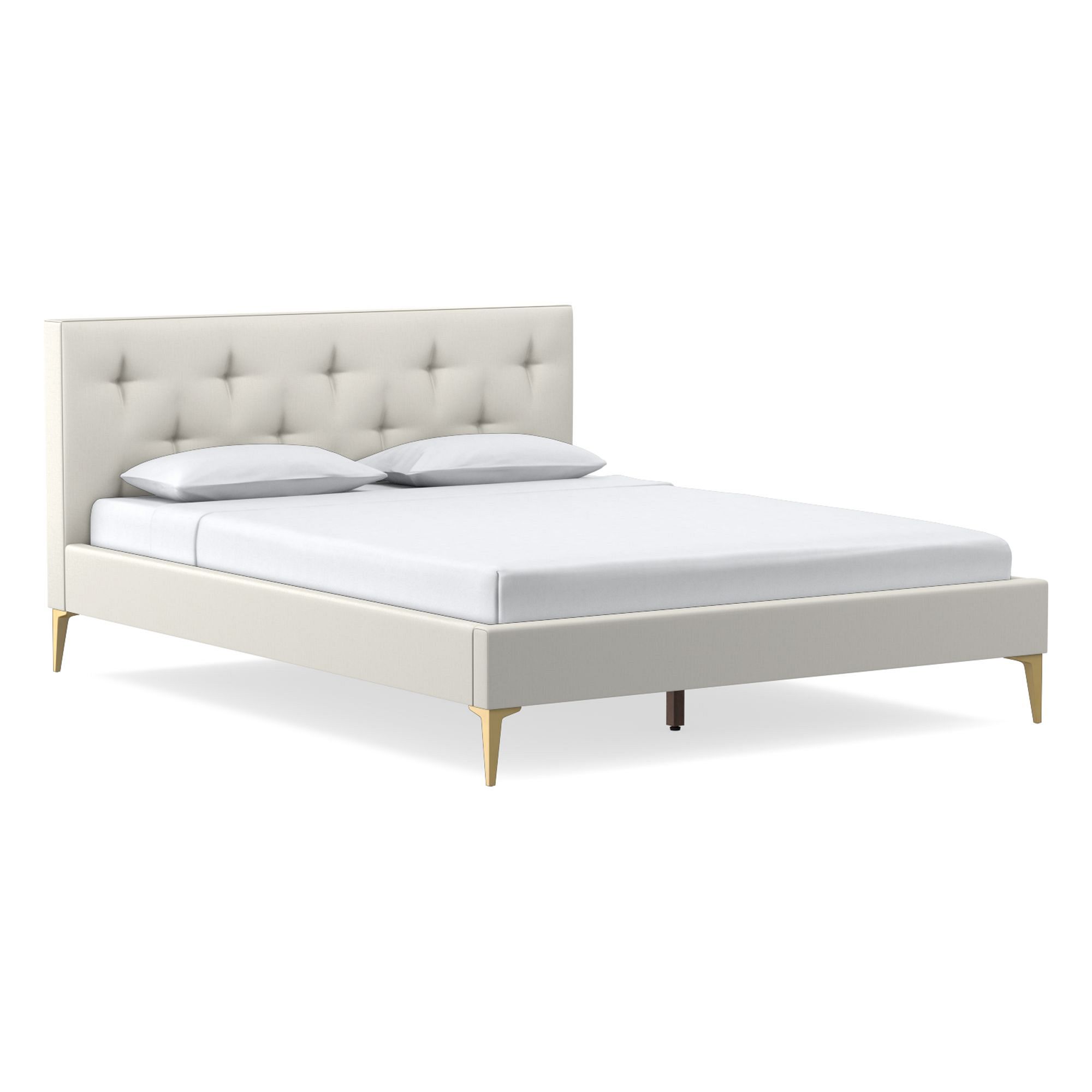 Emmett Tufted Low Profile Bed | West Elm