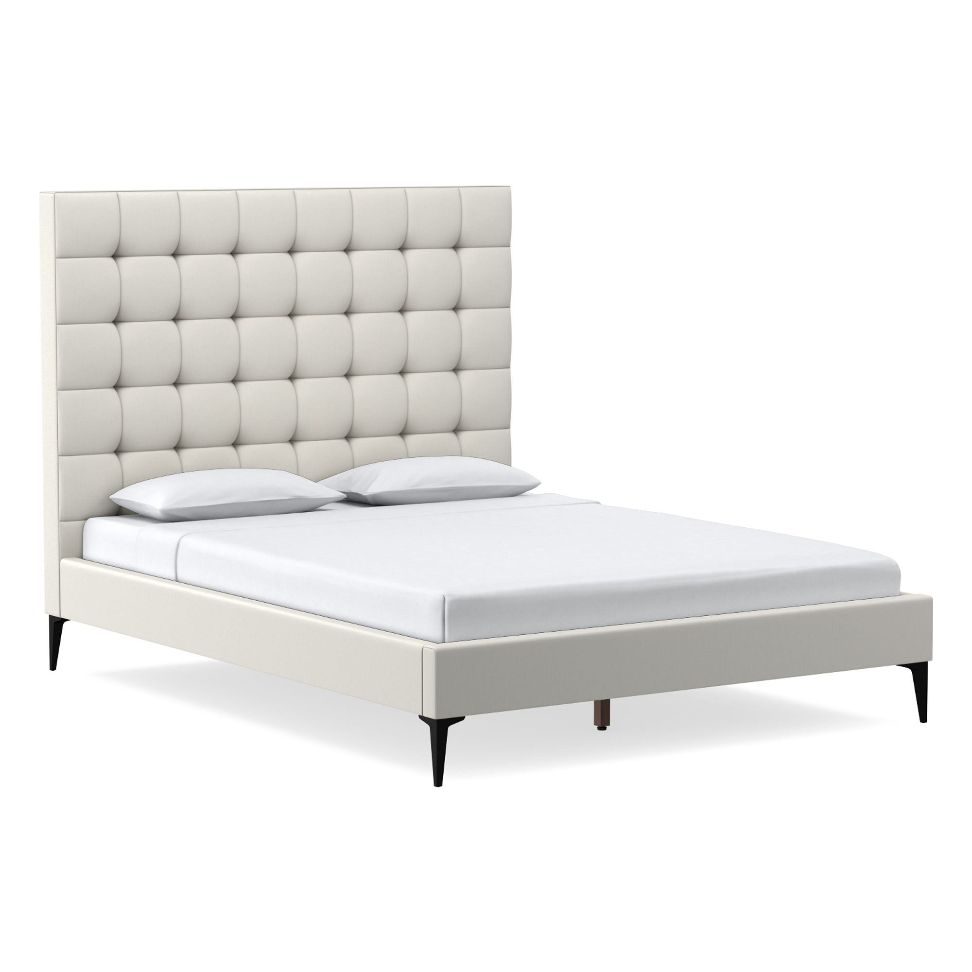 Emmett Tufted Bed - Metal Legs | West Elm